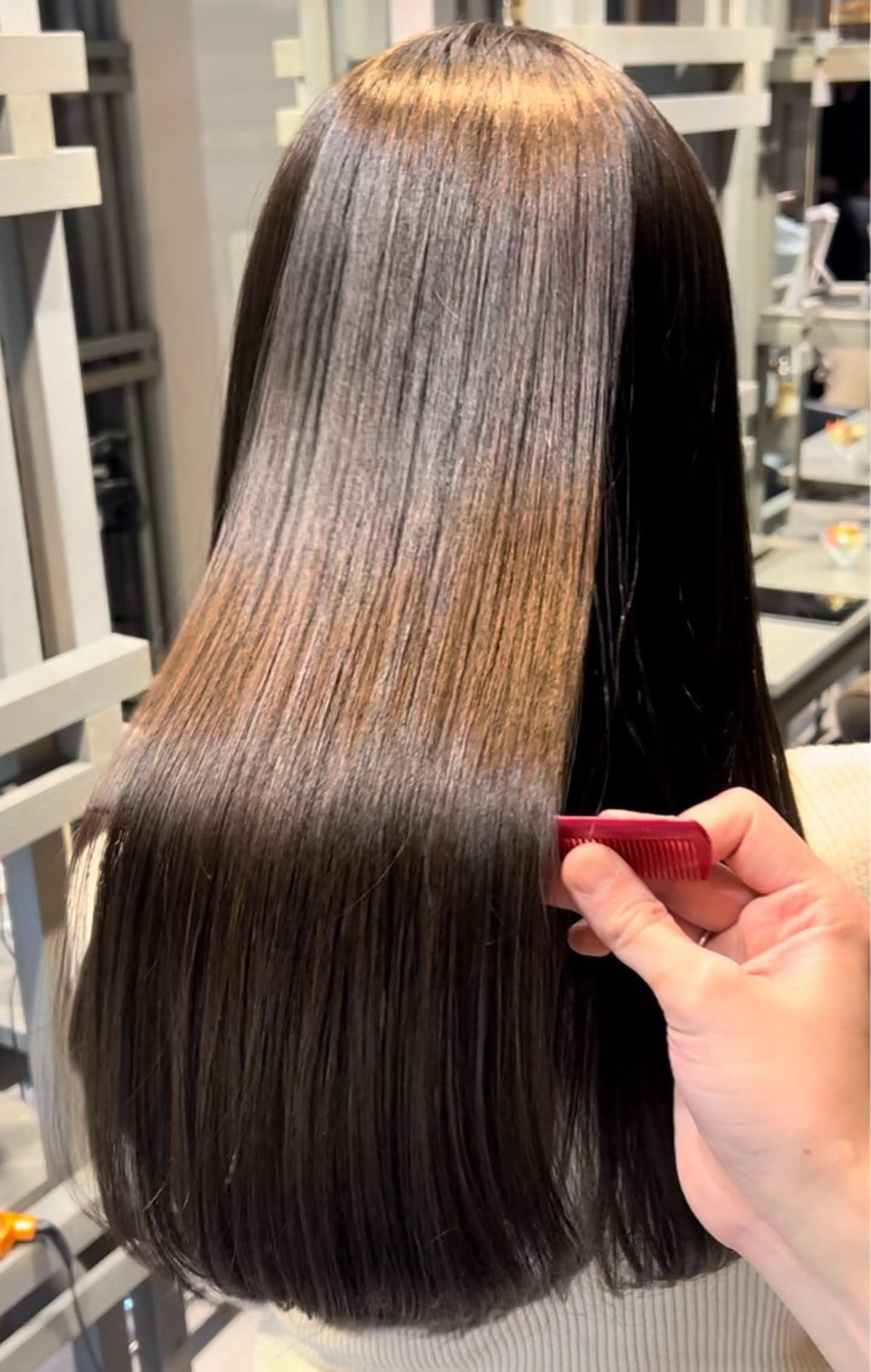 ロング カット ヘアカラー トリートメント シルクヘア/恵比寿 /髪質改善オオバのヘアスタイル