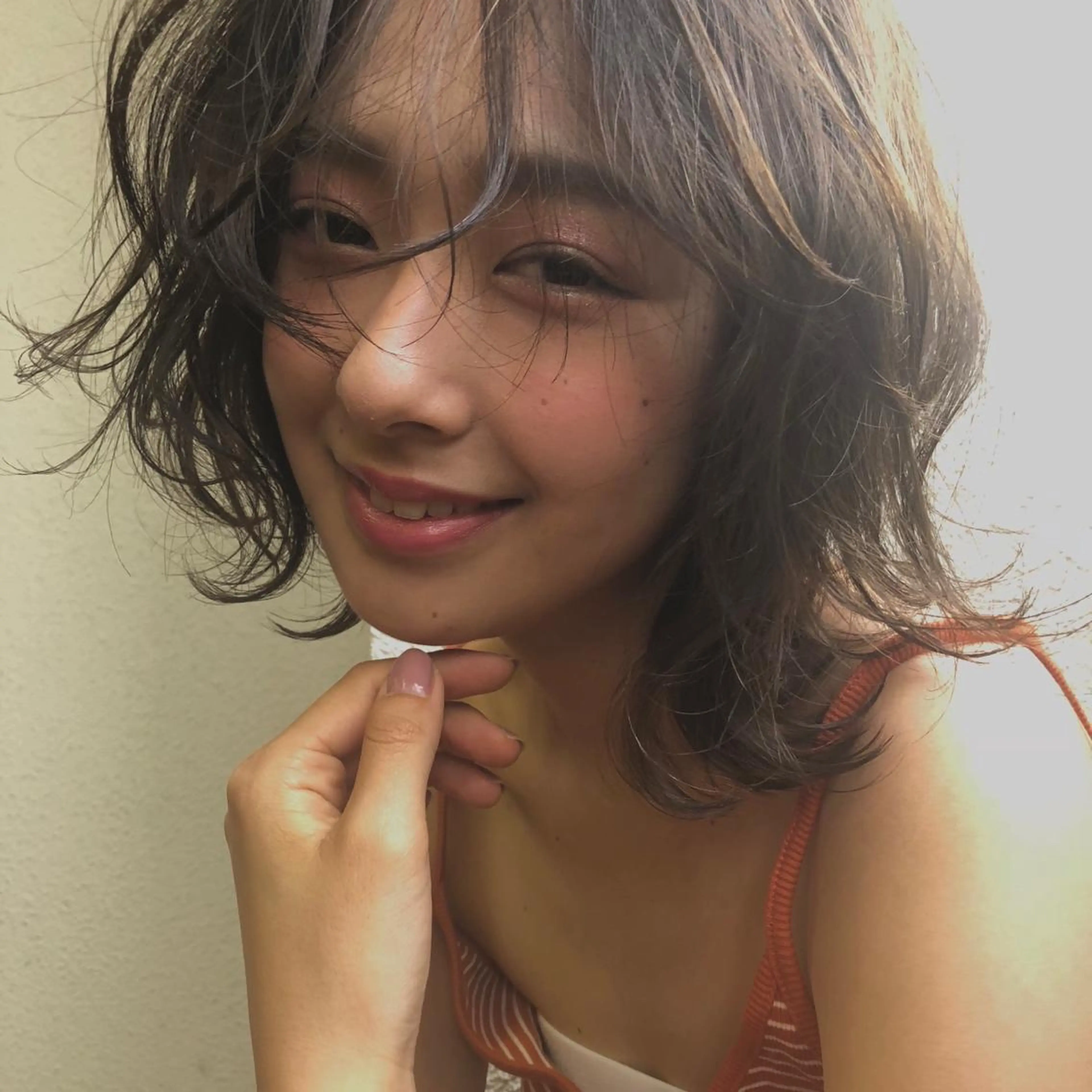 ミディアム カラー a rikaのヘアスタイル