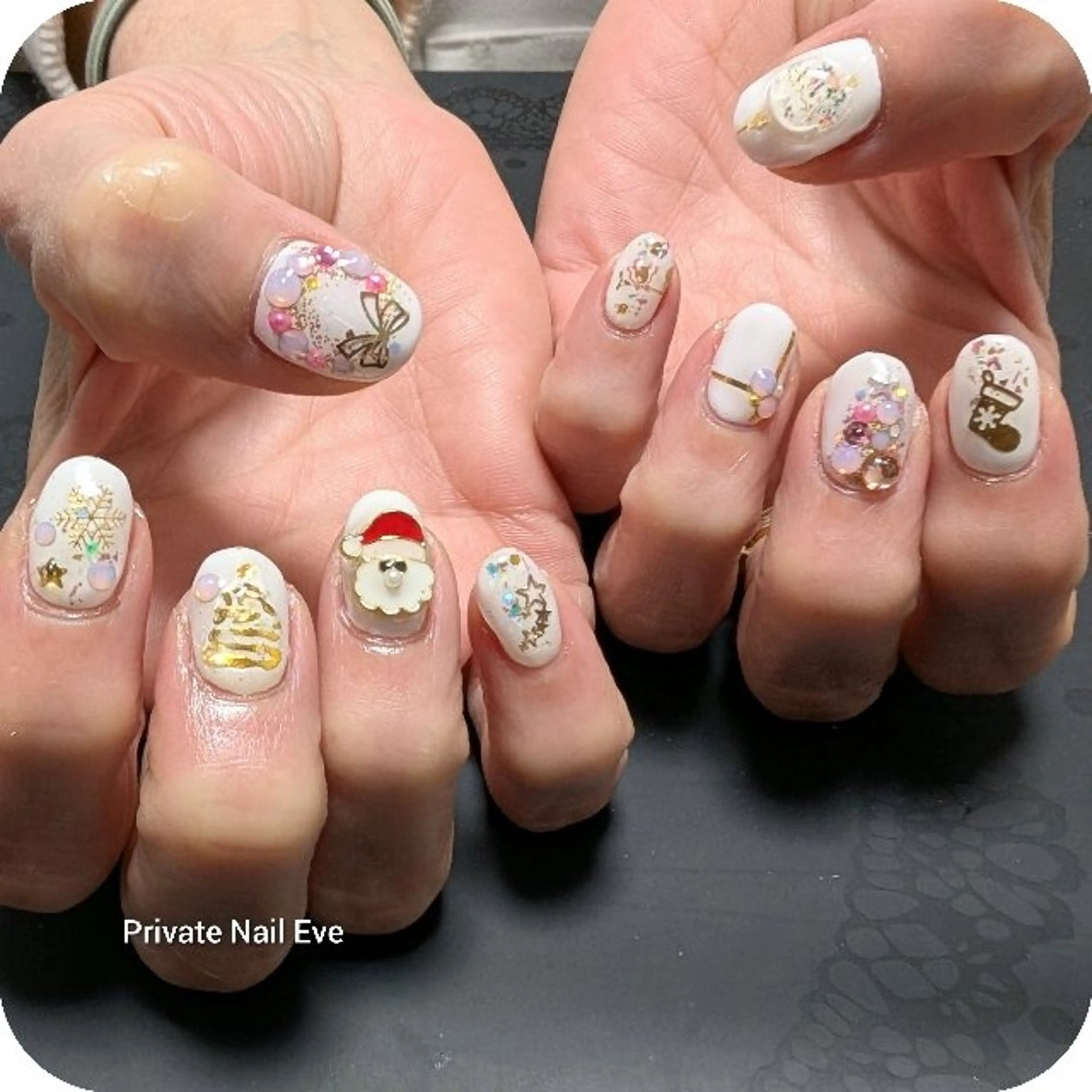 ネイル 冬ネイル クリスマス ハンドネイル ネイル junkoのネイルデザイン