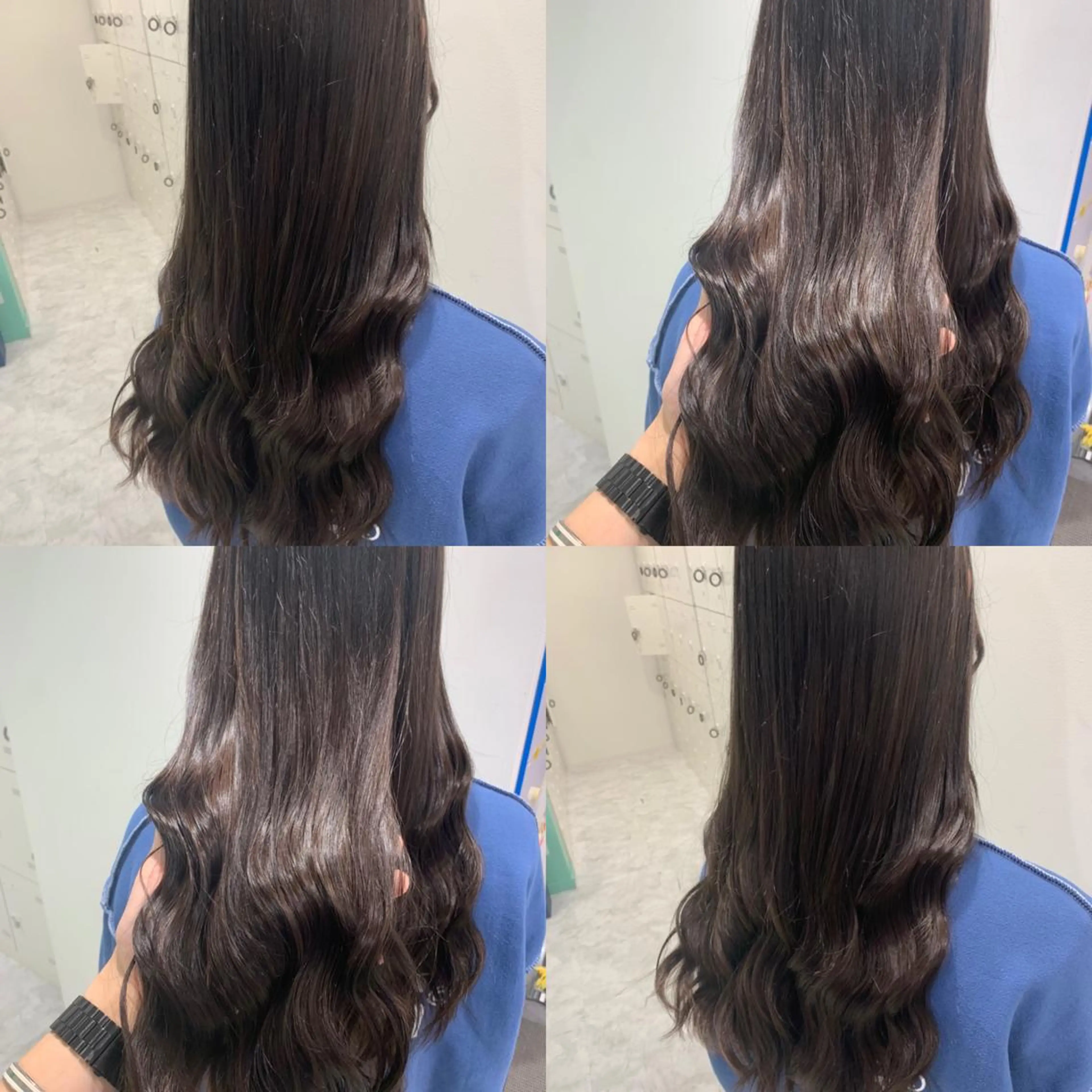 ロング カット ヘアカラー トリートメント ヘッドスパ ヘアセット 🌿透明感カラー‪ 縮毛矯正✨かずきのヘアスタイル