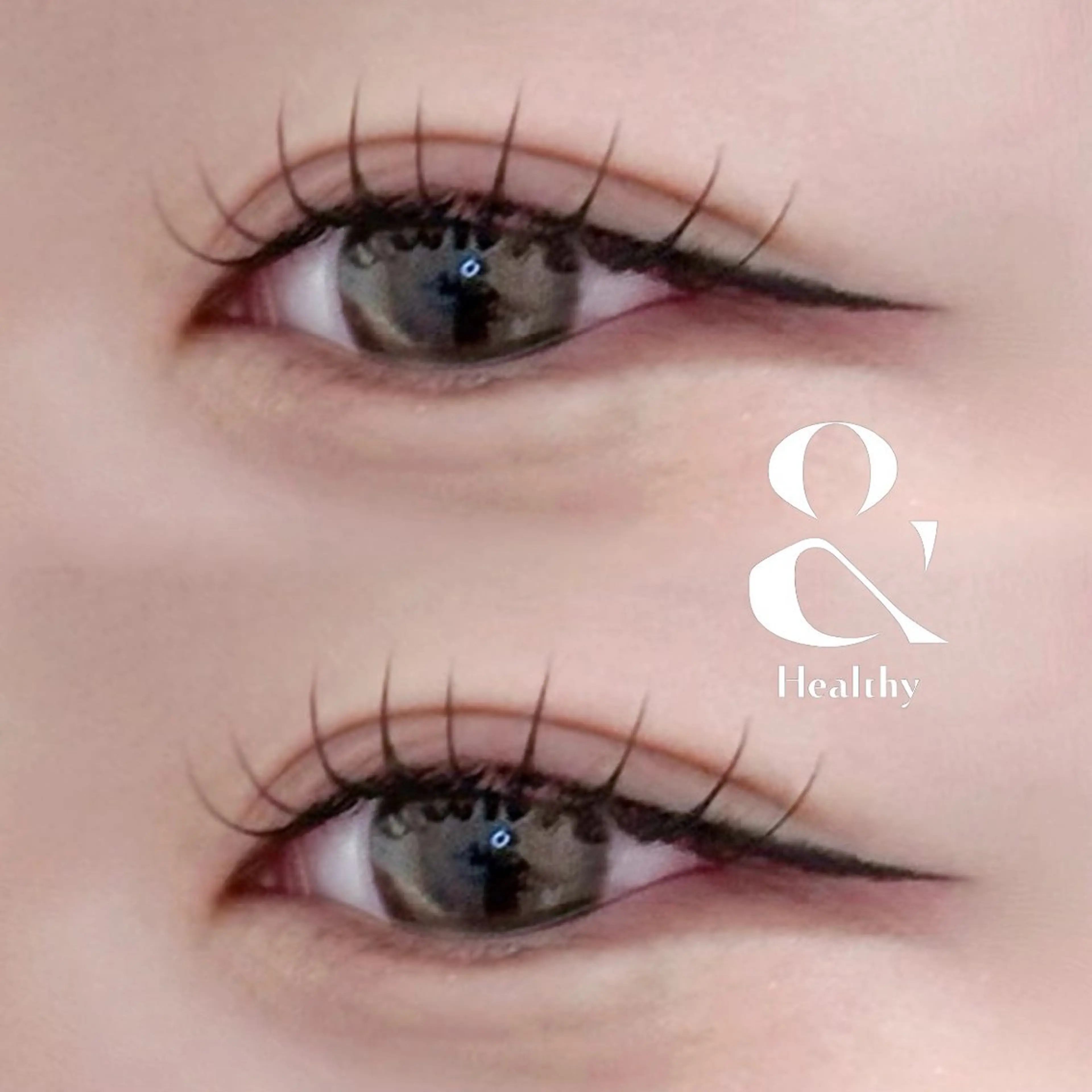 〈アンドヘルシー🩰🤍〉フラットラッシュ100本+まつげパーマの写真