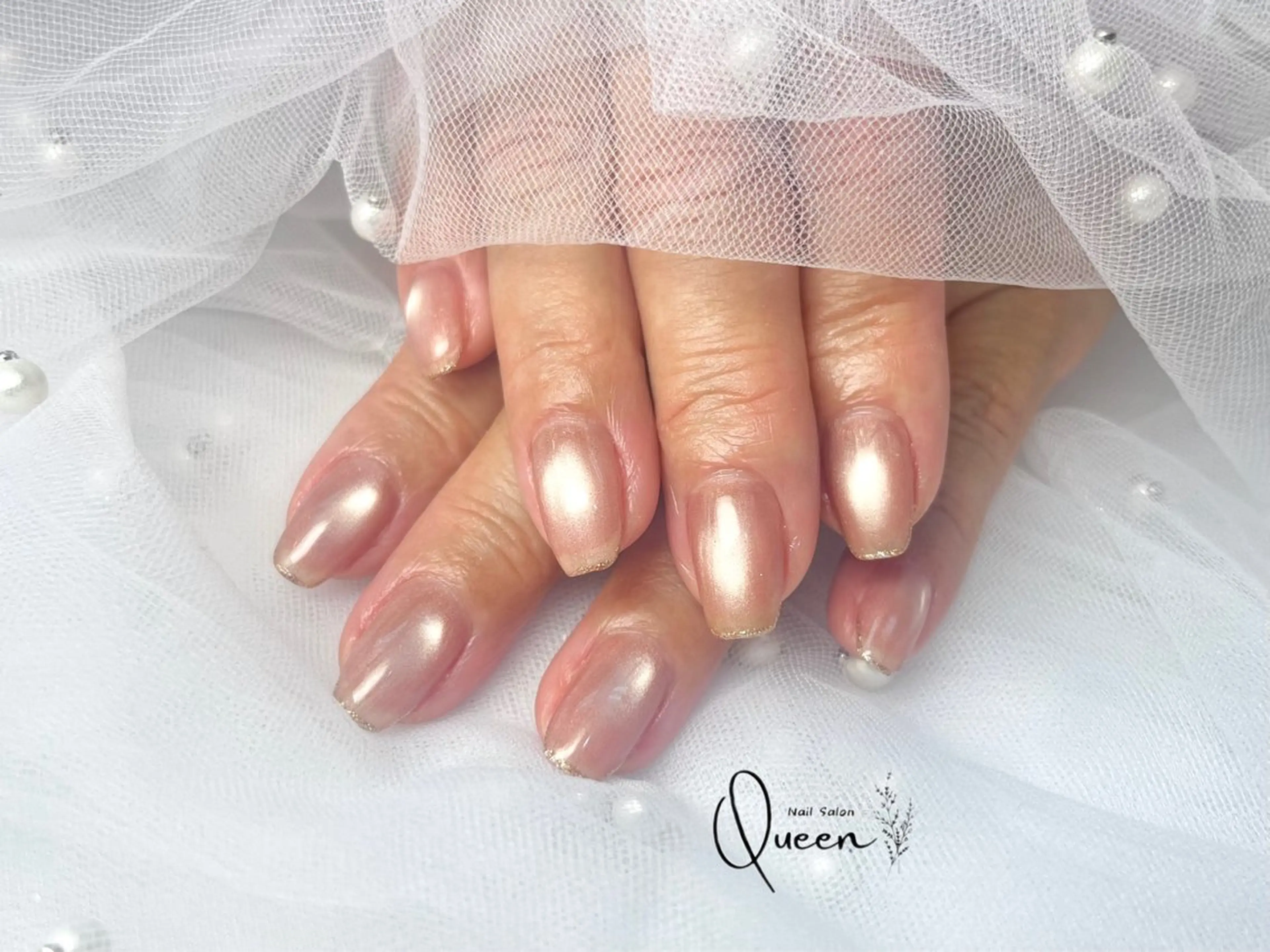 ネイル ハンドネイル Queen nail 北堀江 ASUKAのネイルデザイン