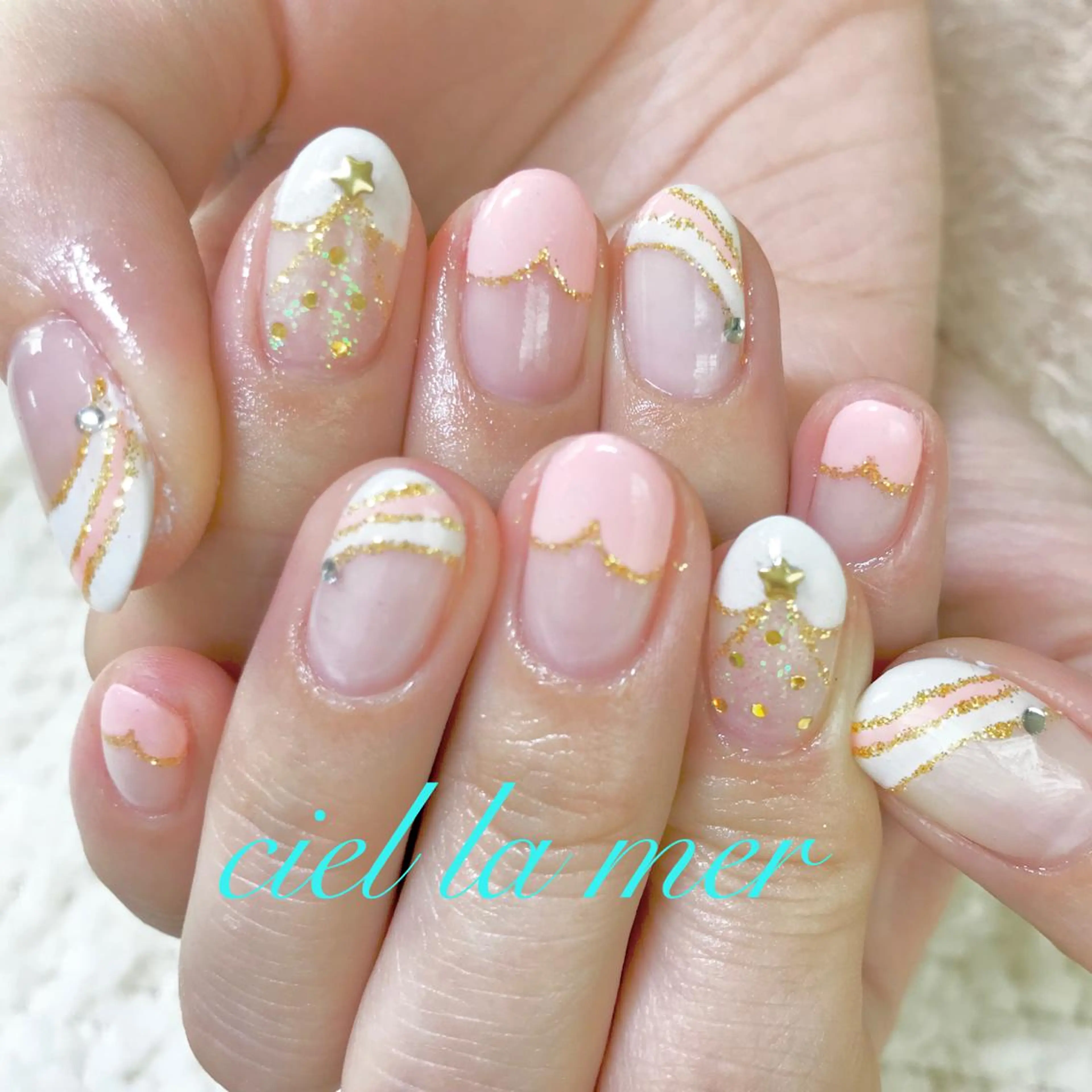 ネイル ハンドネイル フットネイル ciel la merのネイルデザイン