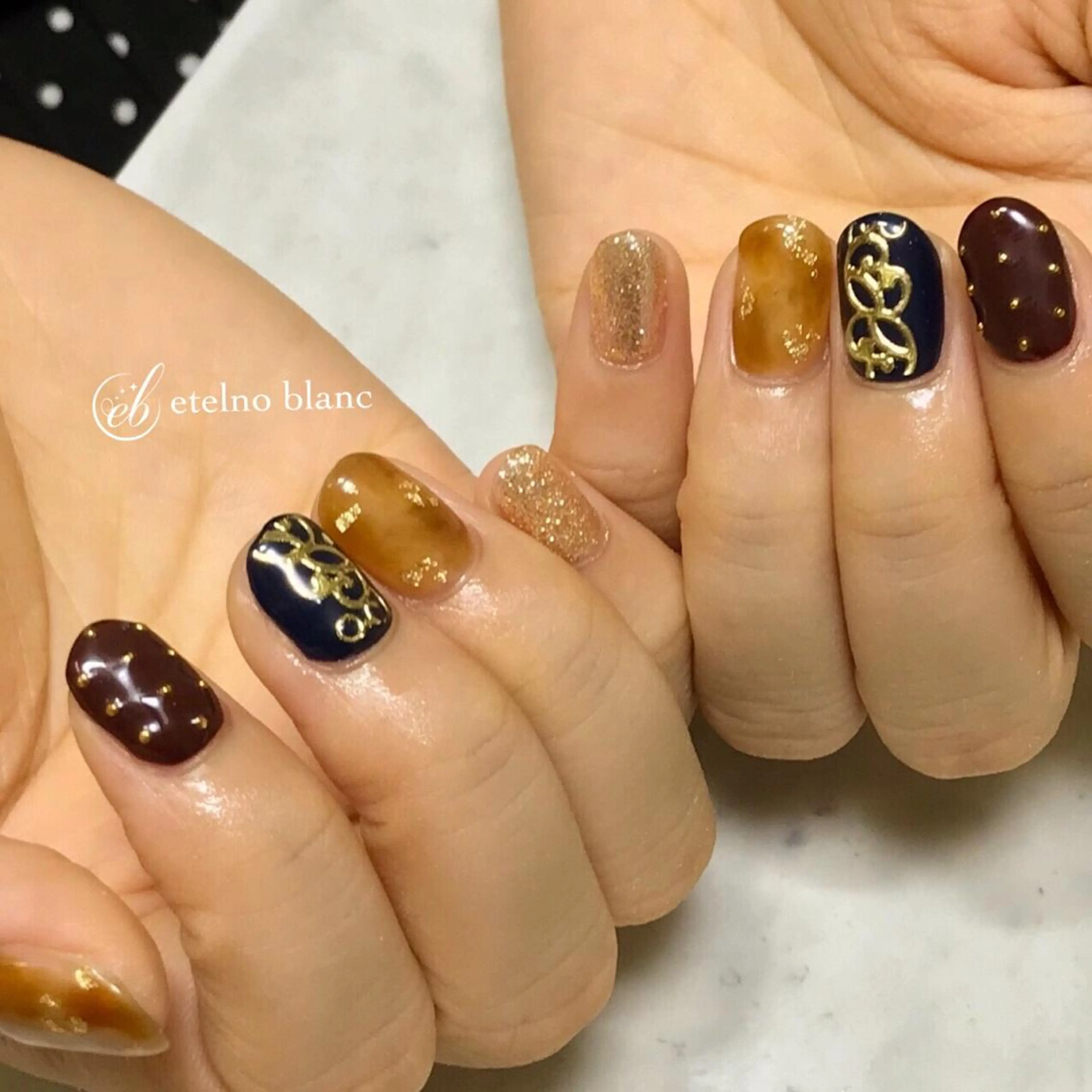 ネイル etelno blanc中目黒のネイルデザイン