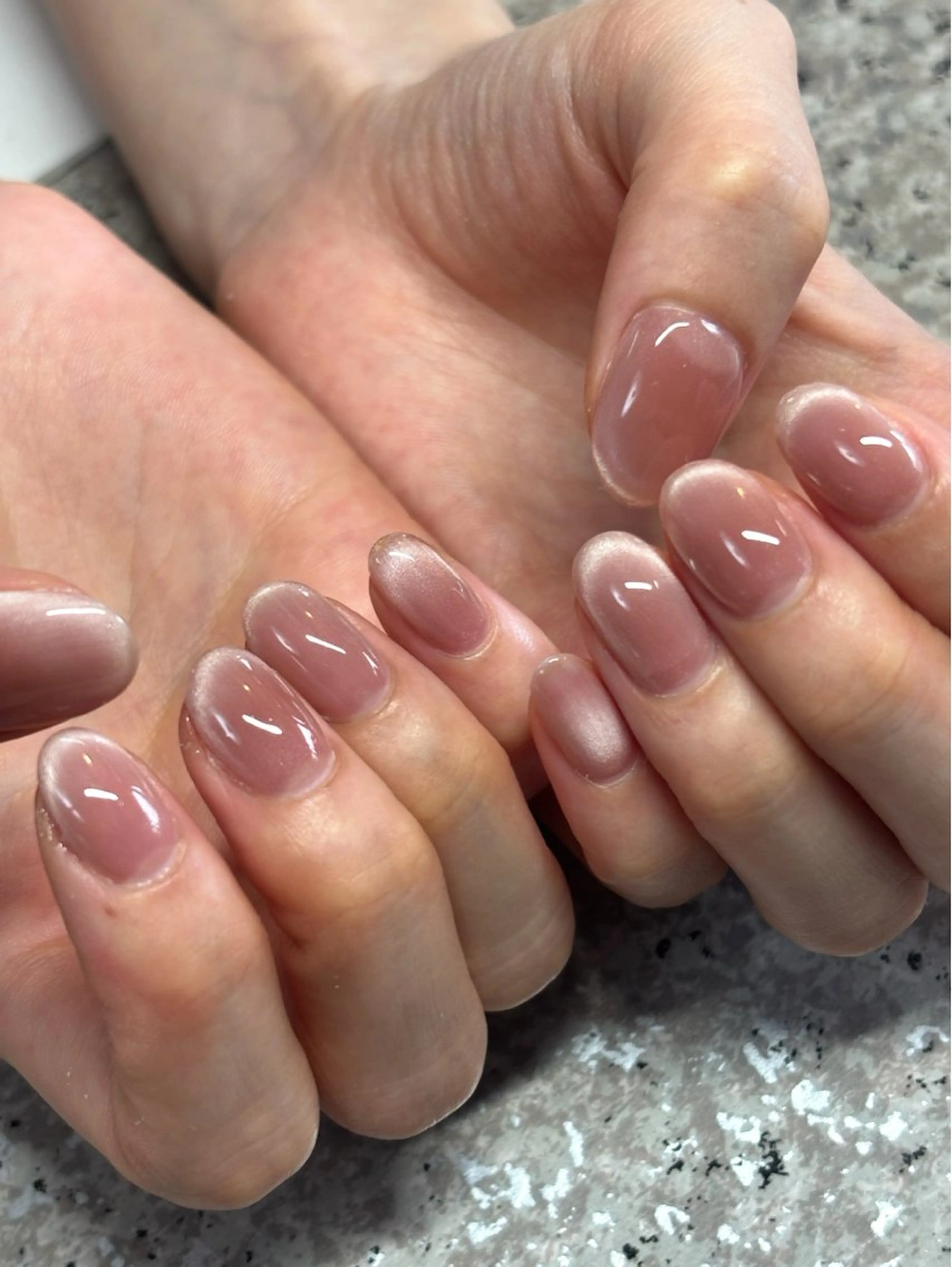 ✨HAND+FOOTセットメニュー　ワンカラー・マグネット・ラメ(他店オフなし)の写真