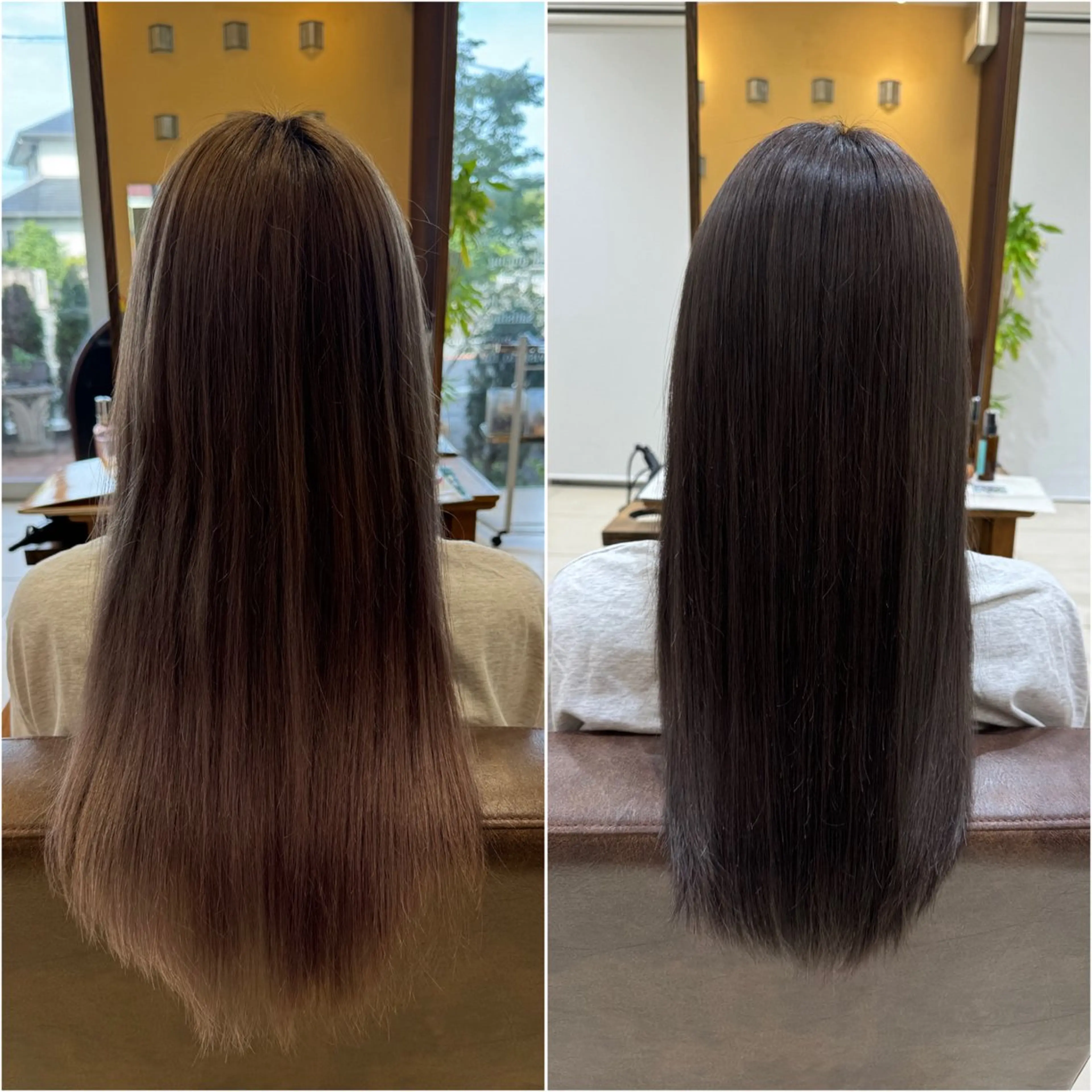 ロング ヘアカラー トリートメント 福川 優月のヘアスタイル