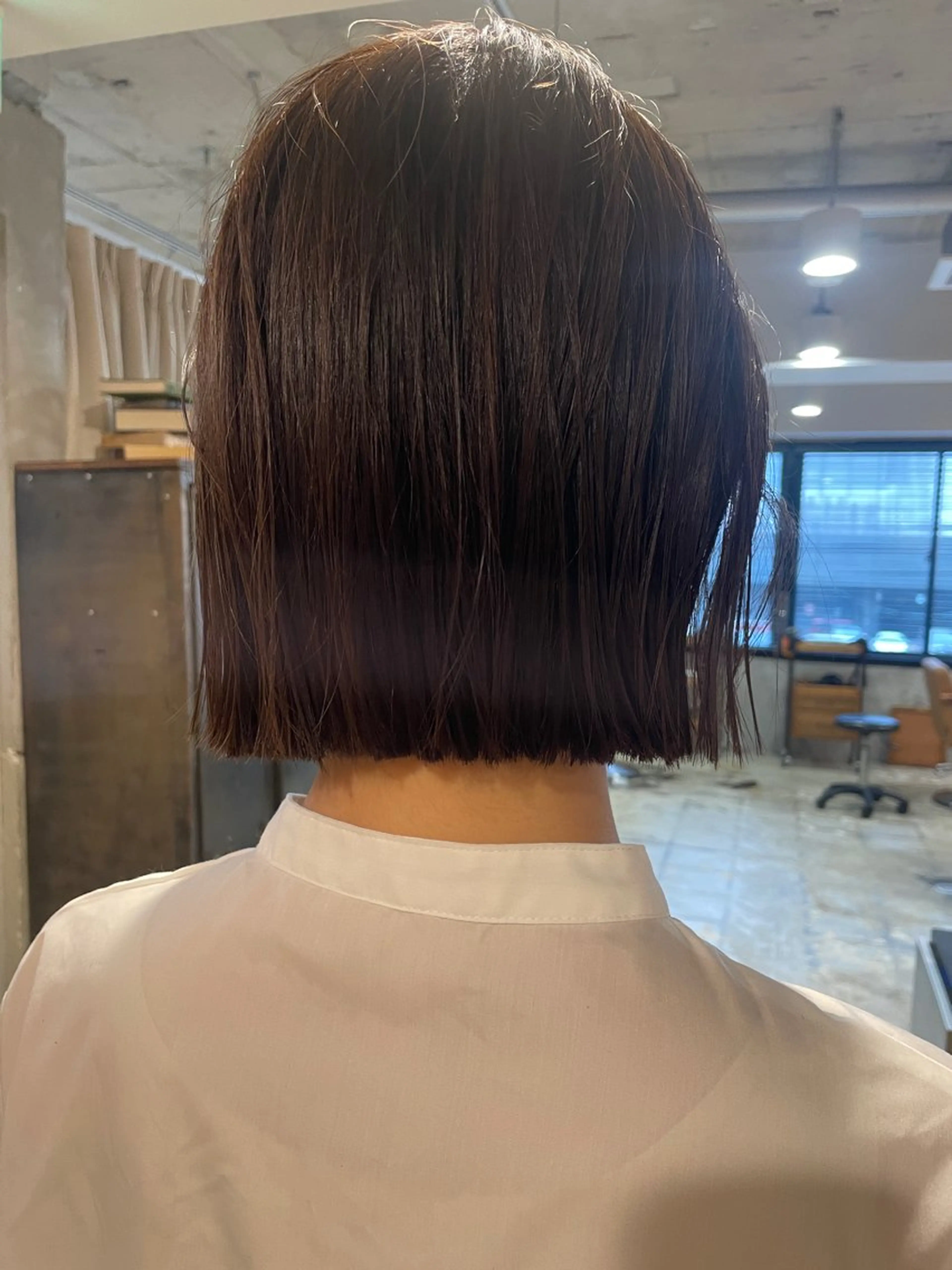 ミディアム カラー カット ヘアカラー トリートメント さの あやねのヘアスタイル