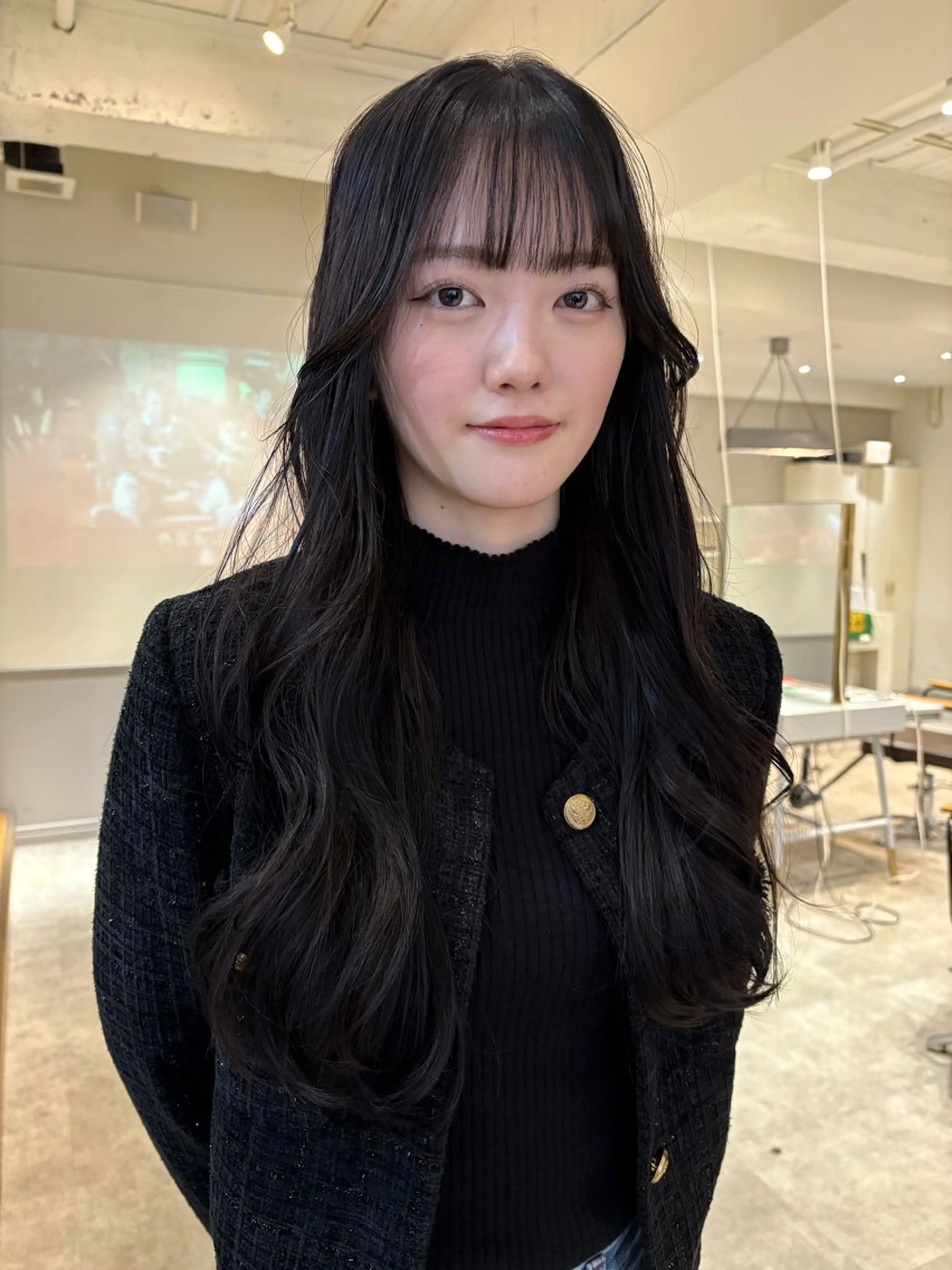 ロング SIKI yuuna モテ韓国ヘア☁️のヘアスタイル