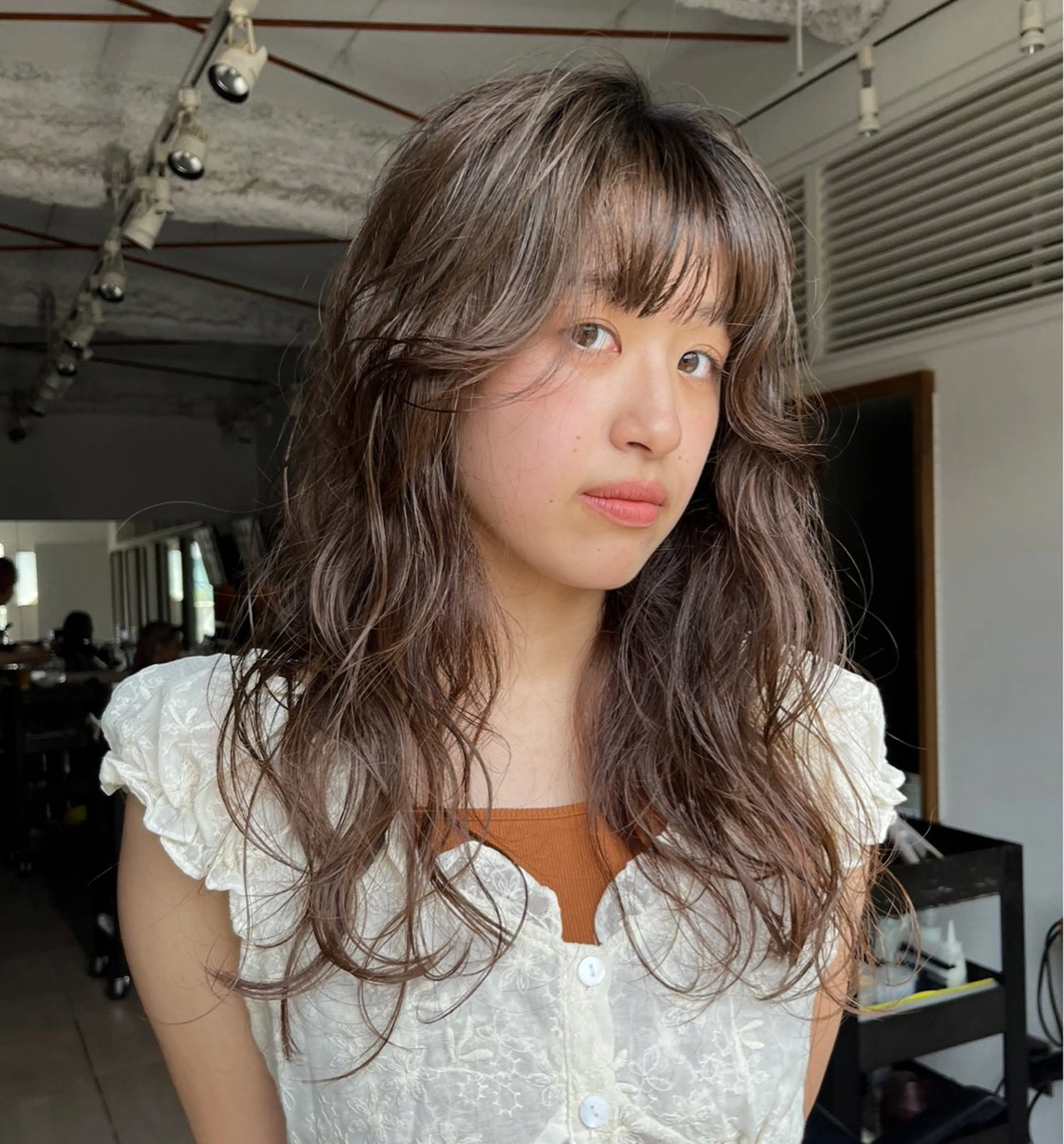 ロング カラー ブラウンカラー 透明感カラー Halo所属・ショートカットモデル IKUMI🎀のヘアスタイル