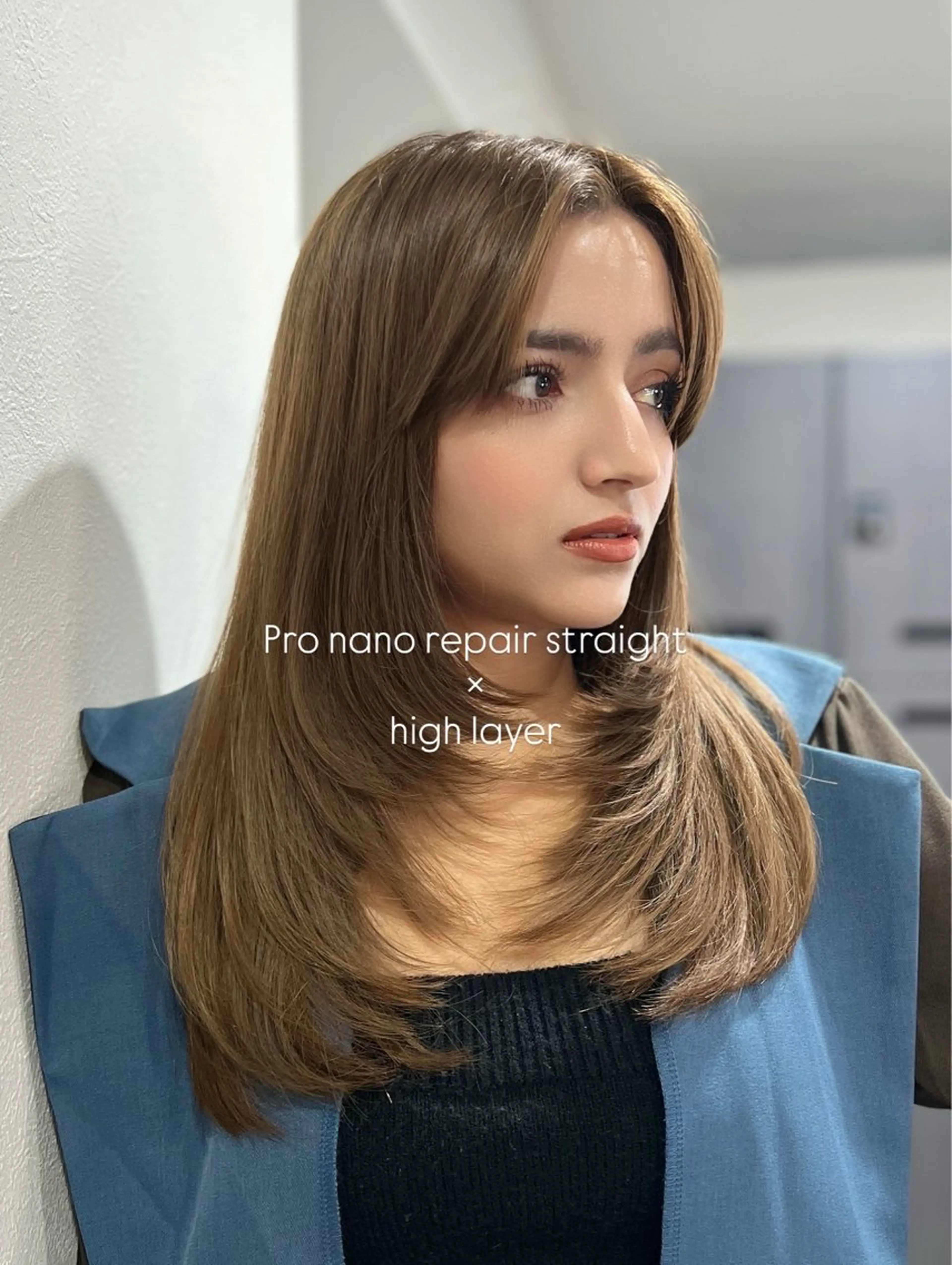 ミディアム カット ヘアカラー トリートメント 艶髪/髪質改善 【熊野隼人】のヘアスタイル