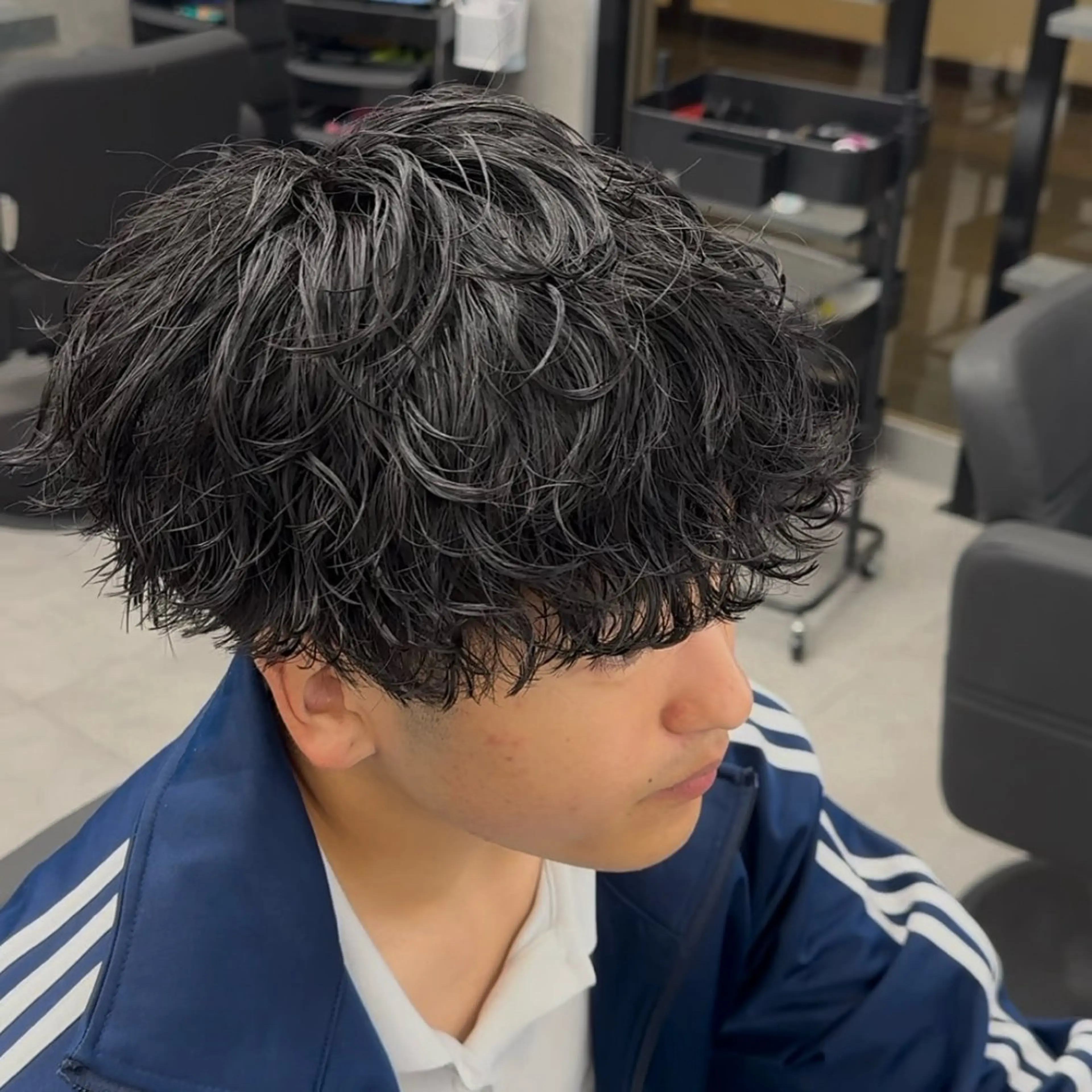 パーマ メンズ カット パーマ 【札幌メンズ特化】 つばさ🔥のヘアスタイル