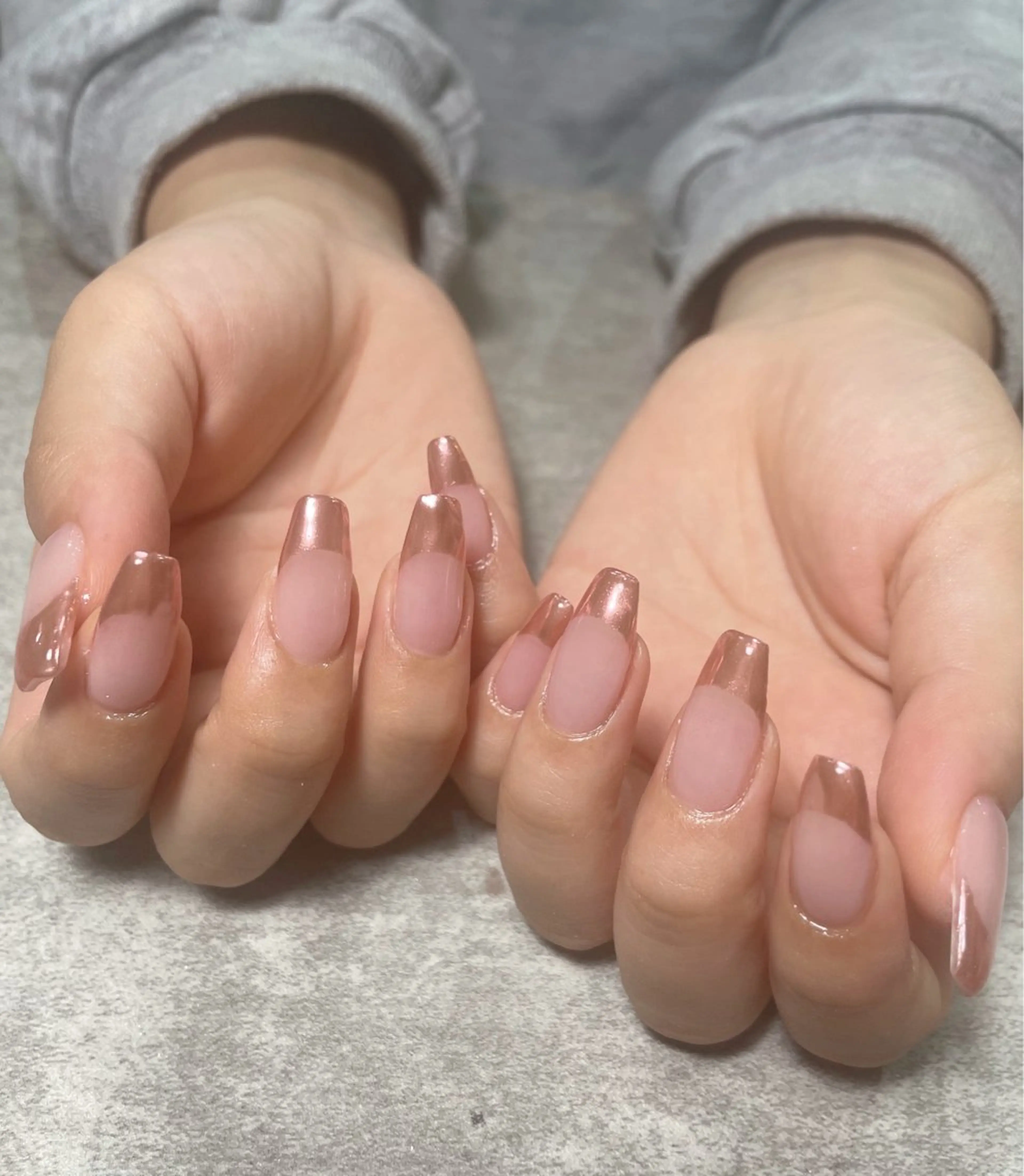 ネイル フレンチネイル ミラーネイル ハンドネイル ma riのネイルデザイン