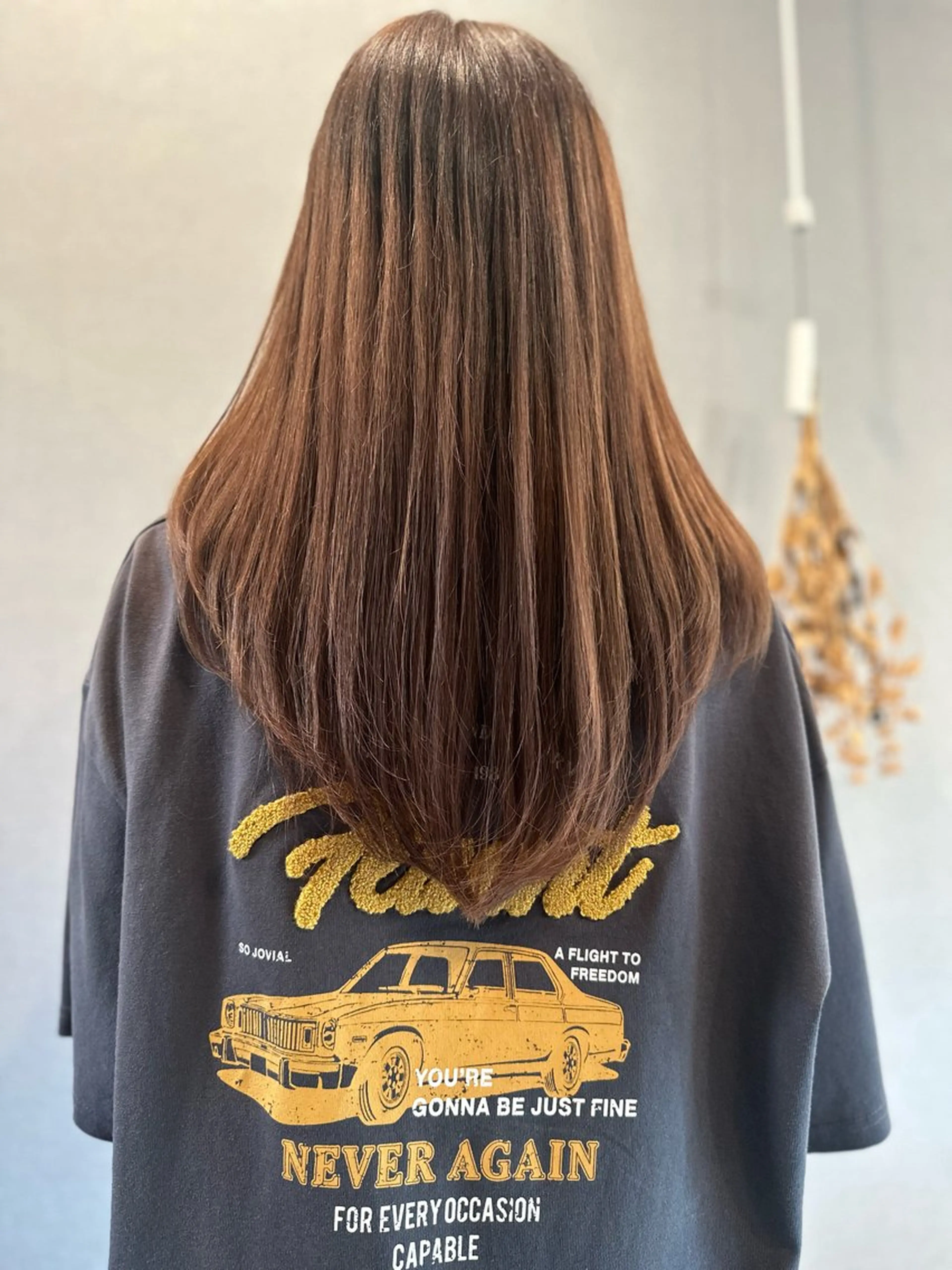 ロング カラー カット ヘアカラー トリートメント K Harukaのヘアスタイル