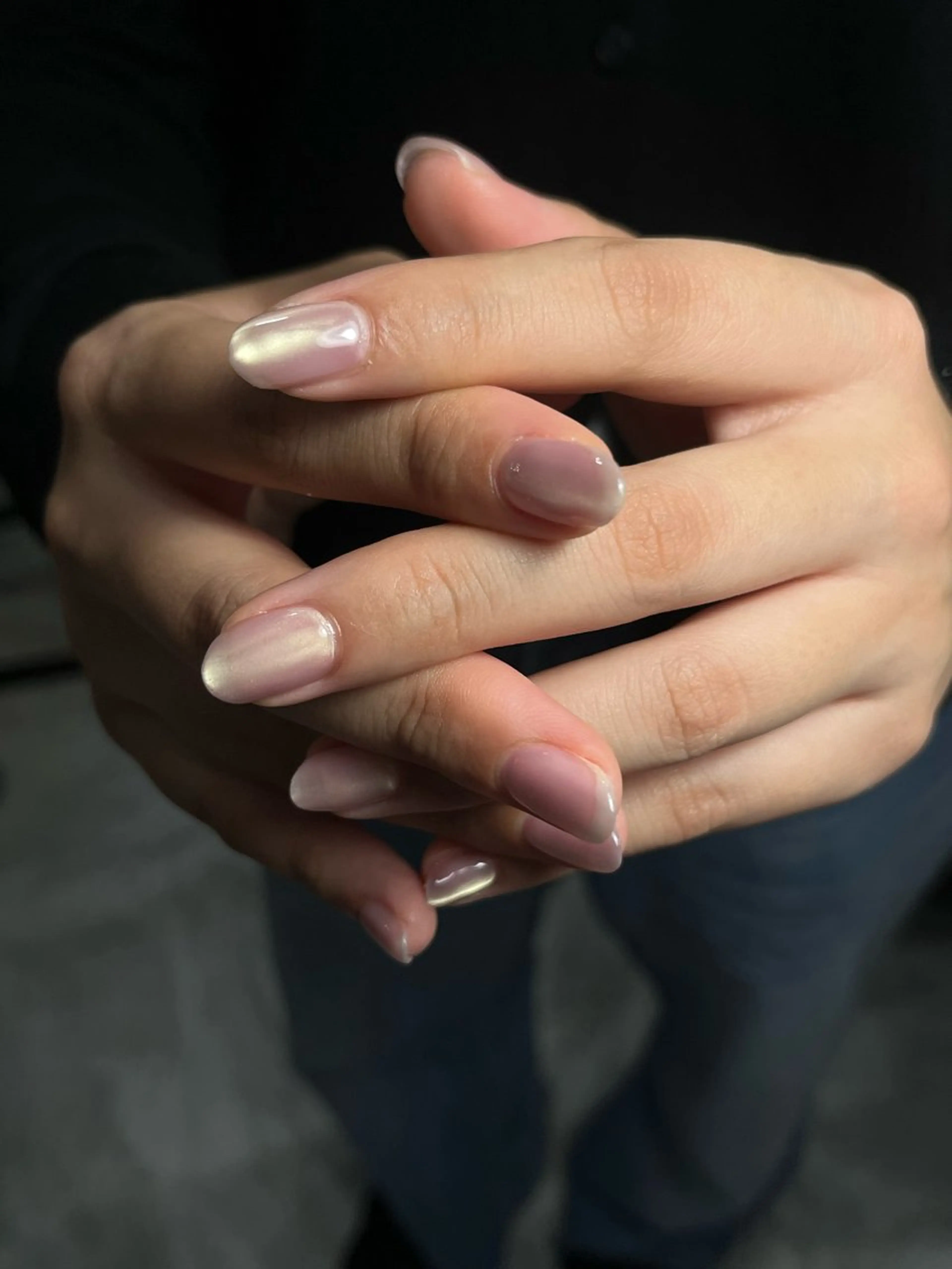 ネイル マグネットネイル ハンドネイル ハンドケア pu+on. nailworks所属・fuyumi / ニュアンスネイルのネイルデザイン
