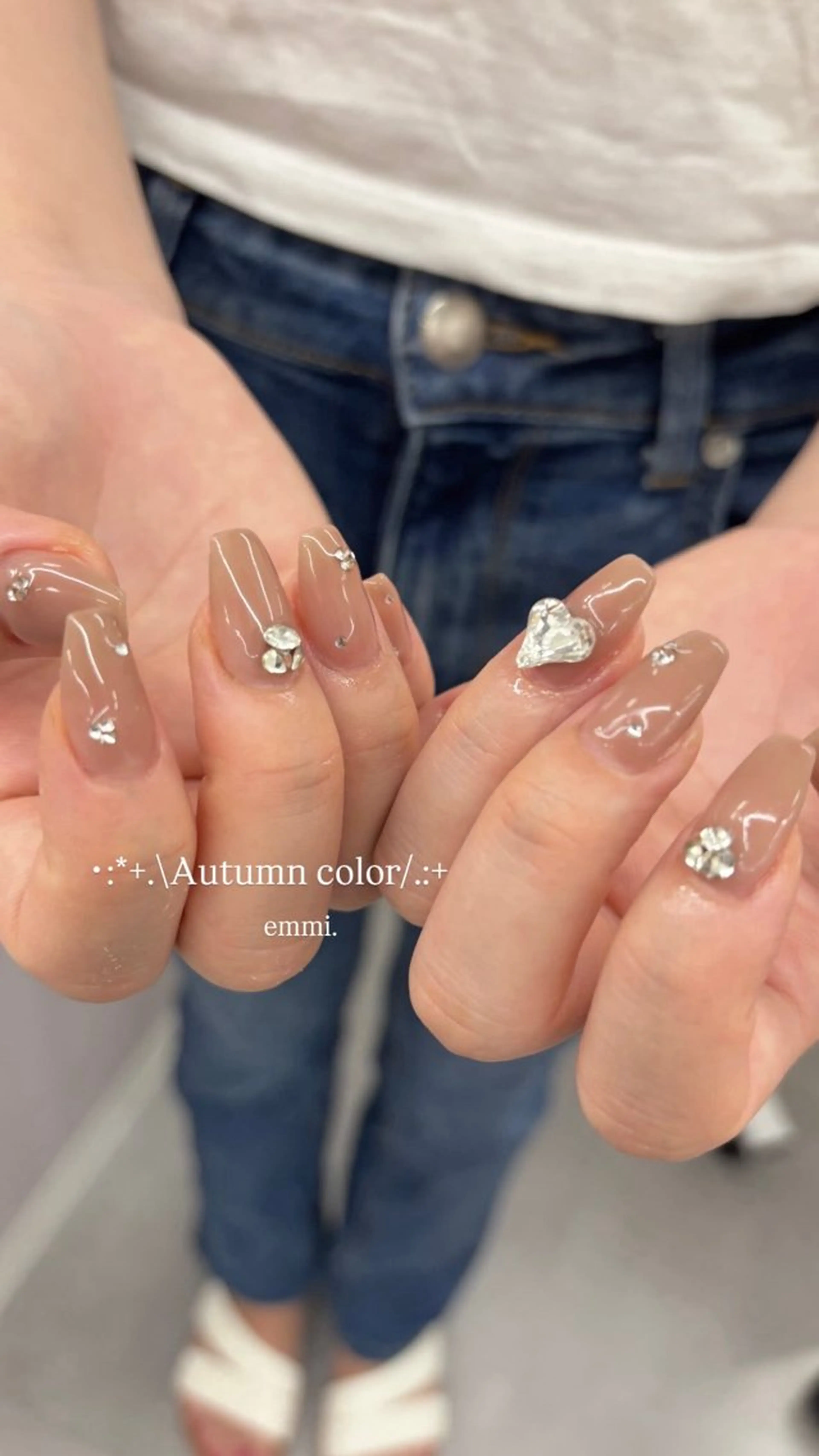 ネイル チークネイル フレンチネイル ガーリー 氷ネイル・うるうるネイル キラキラネイル ハンドネイル GO TODAY SHAiRE SALON 表参道colore店所属・emmi nailのネイルデザイン