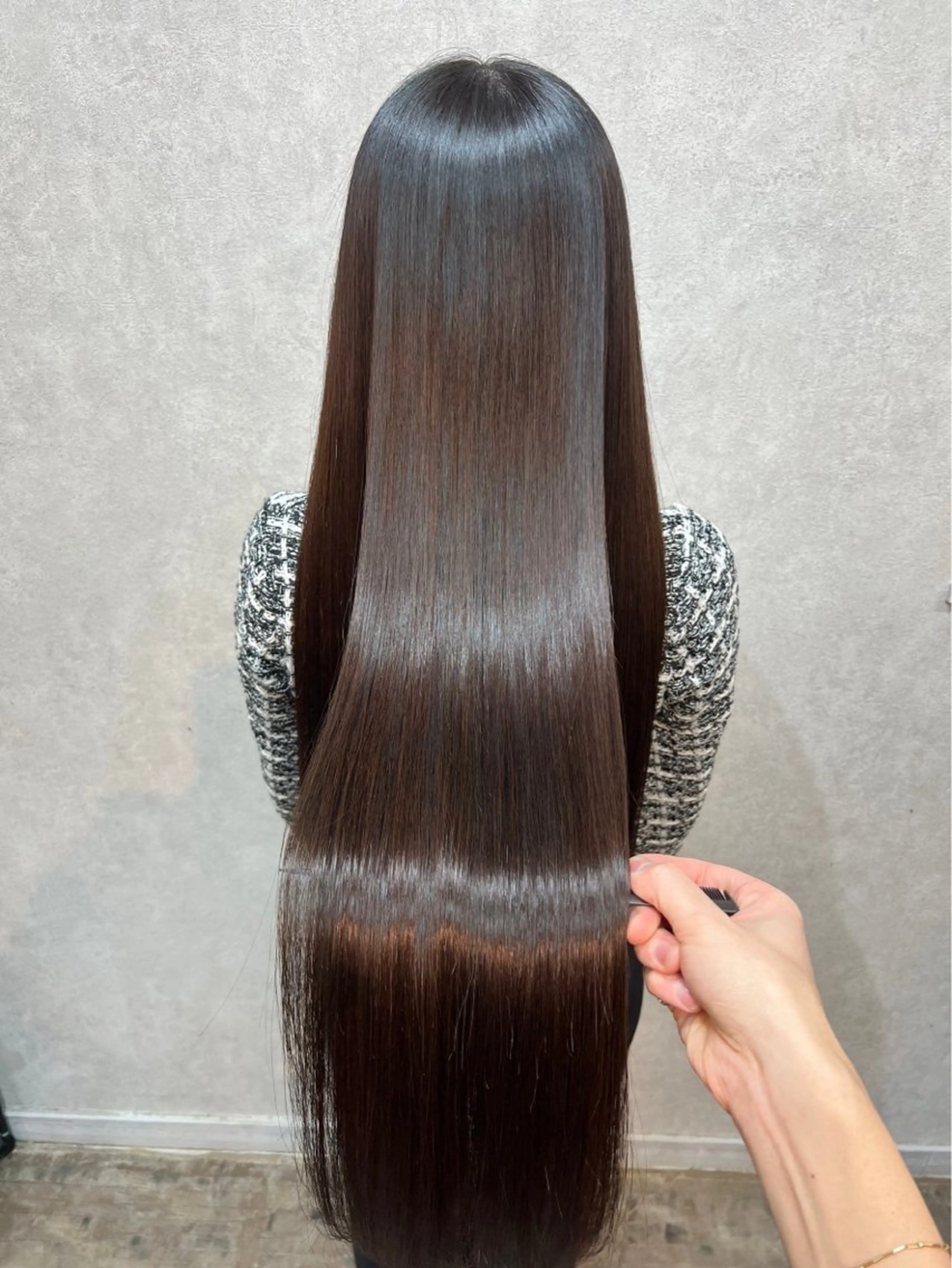 セミロング 髪質改善 韓国風ヘア トリートメント トリートメント [表参道/透明感 /モテHAIR/駿太のヘアスタイル