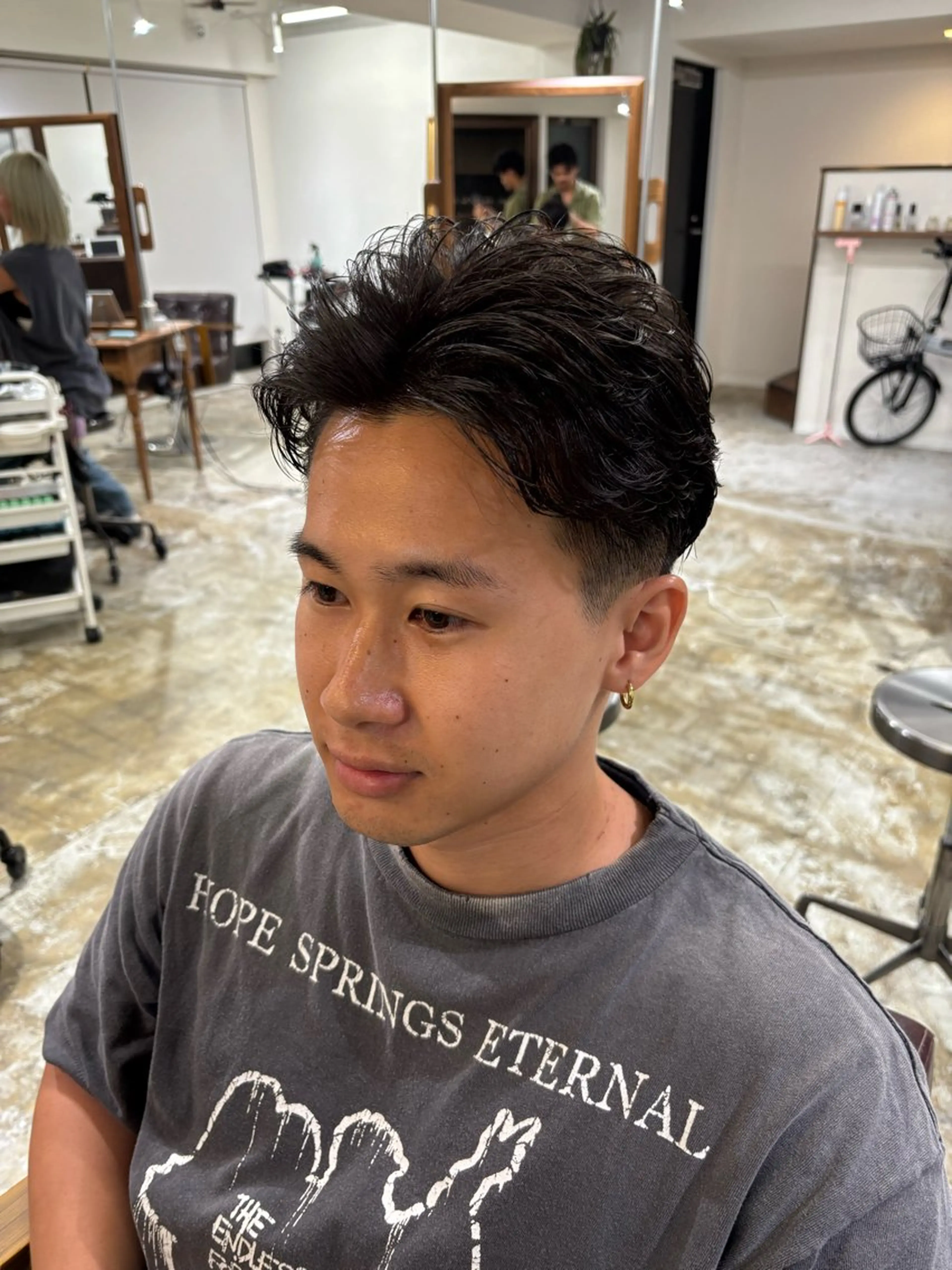 パーマ メンズ ビジネス メンズパーマ ニュアンスパーマ カット Maison for men 心斎橋店所属・メンズパーマ/カット 山口健太郎のヘアスタイル