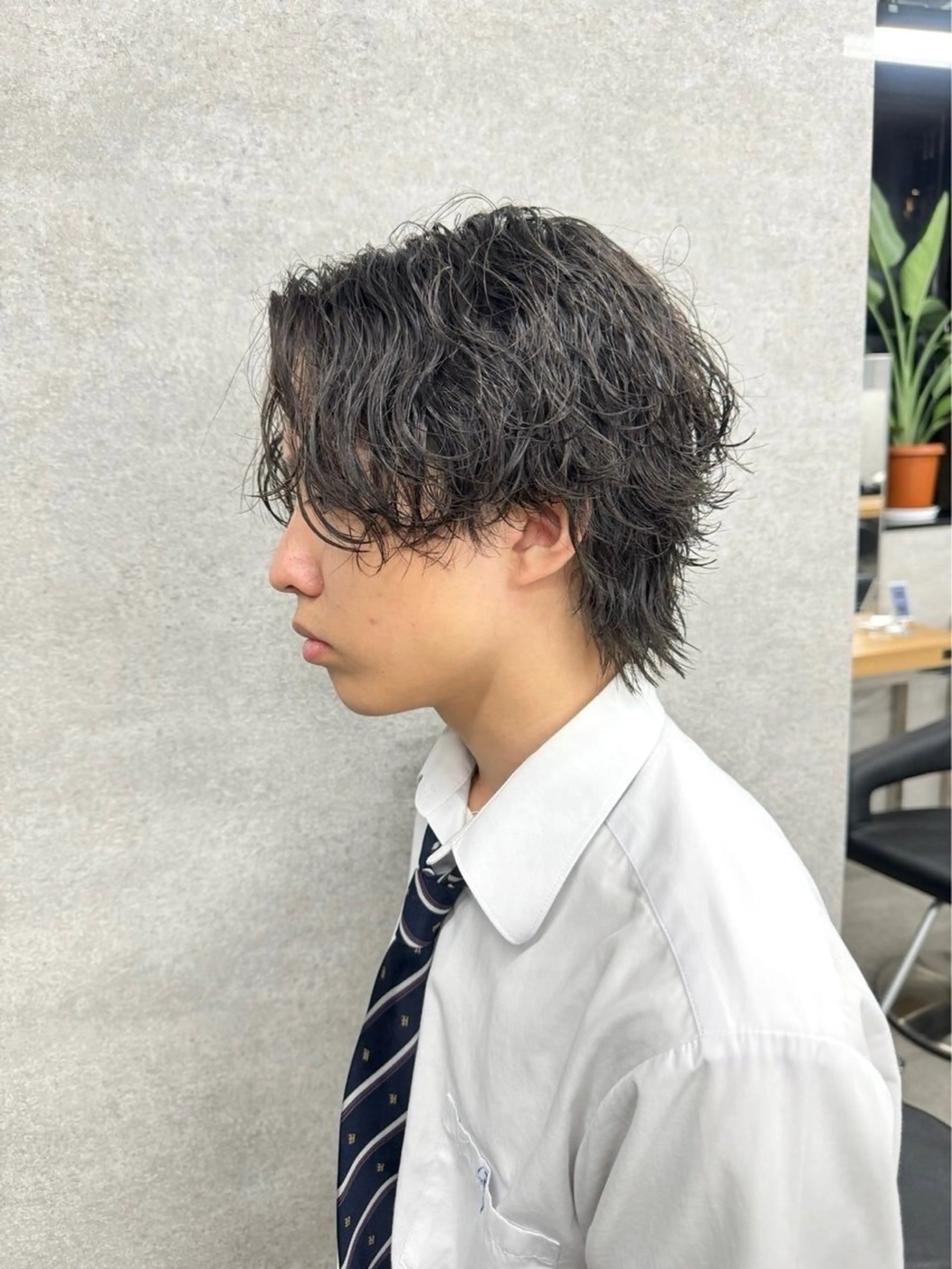 パーマ メンズ 渋谷サーフカール アメカジ美容師のヘアスタイル