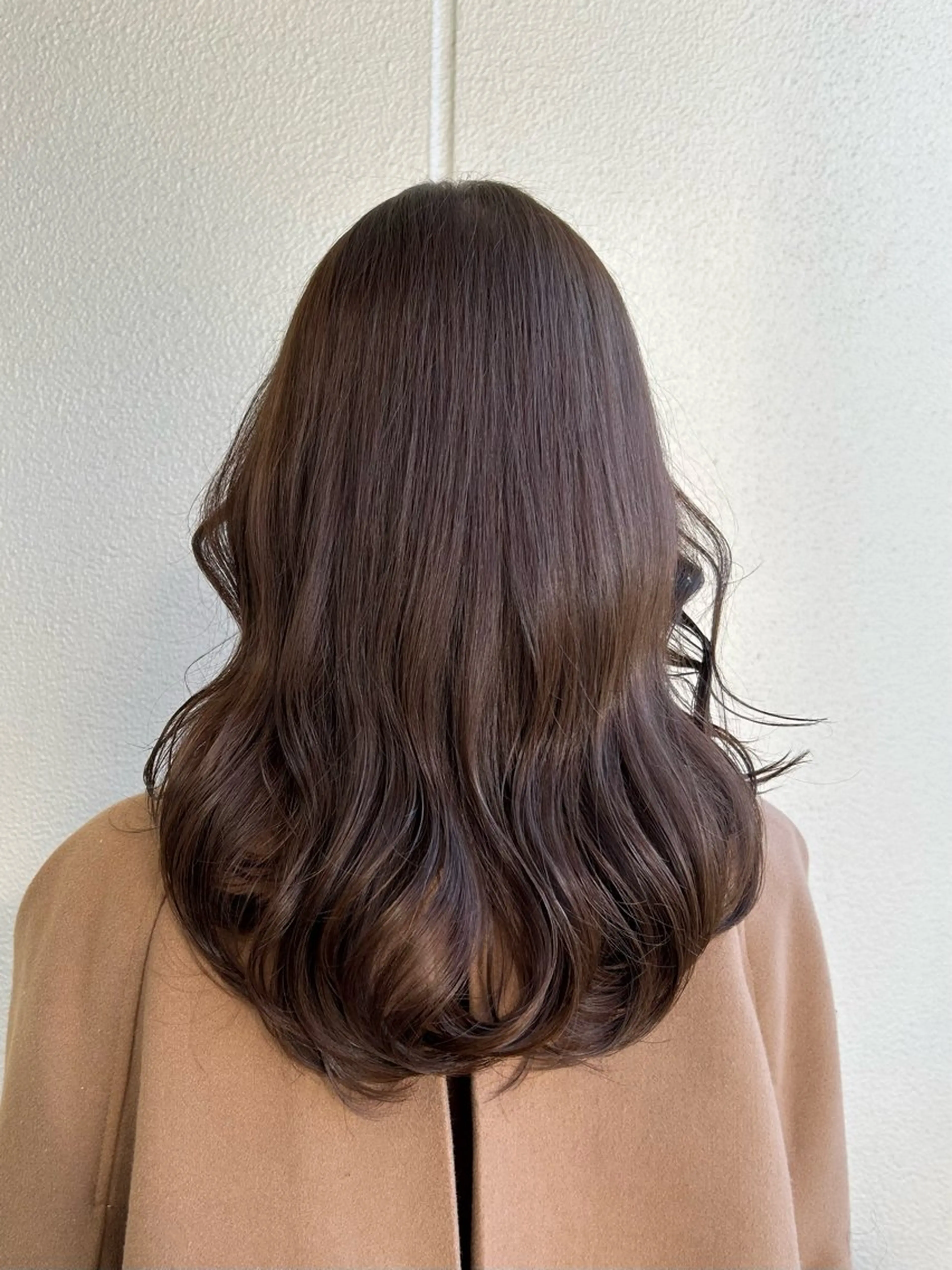 セミロング カラー ヘアアレンジ ブラウンカラー グレージュ 《暖色/韓国レイヤー 》🇰🇷桑原ユキネのヘアスタイル