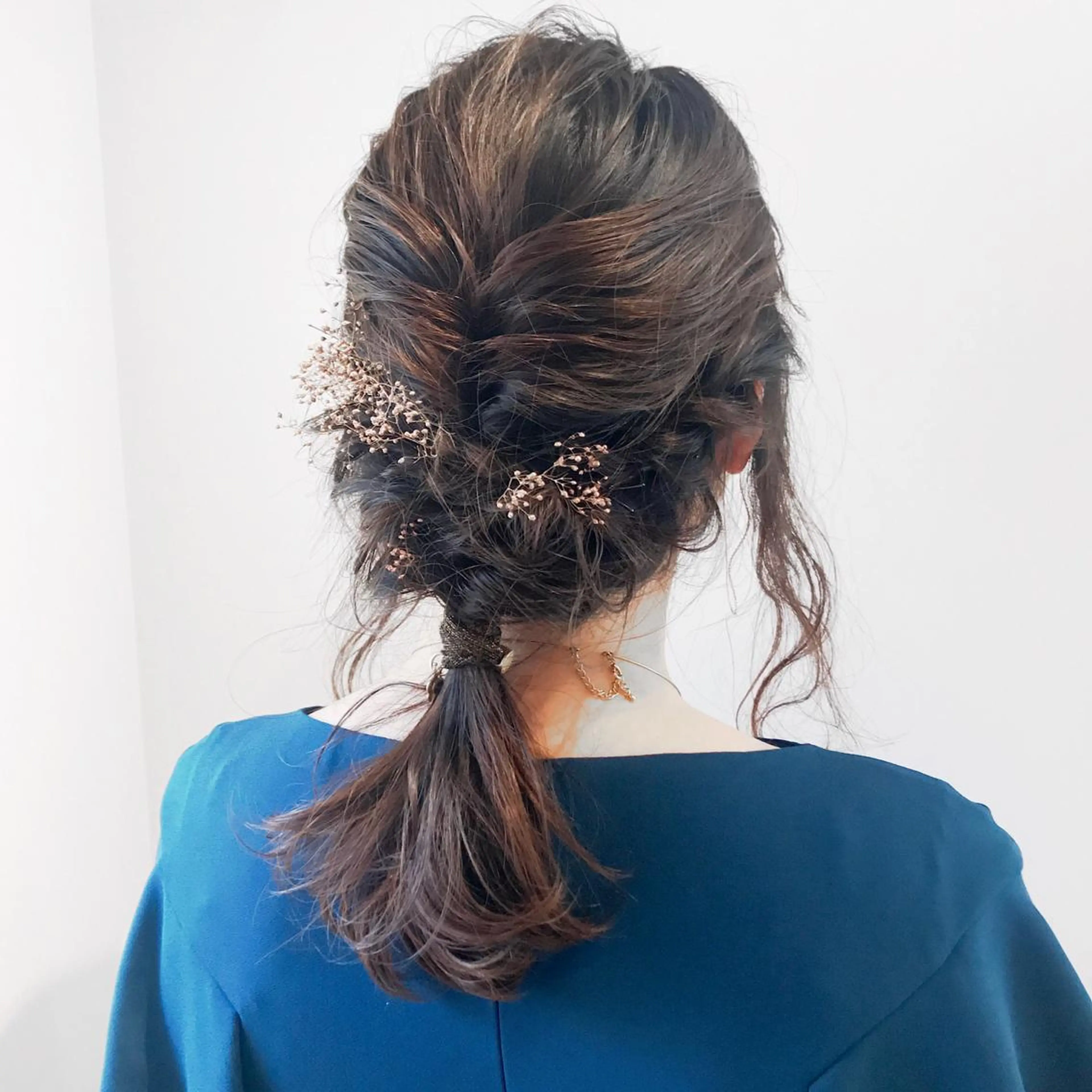 カラー ヘアアレンジ ブリーチなしで透明感 艶カラー【Ryo】のヘアスタイル