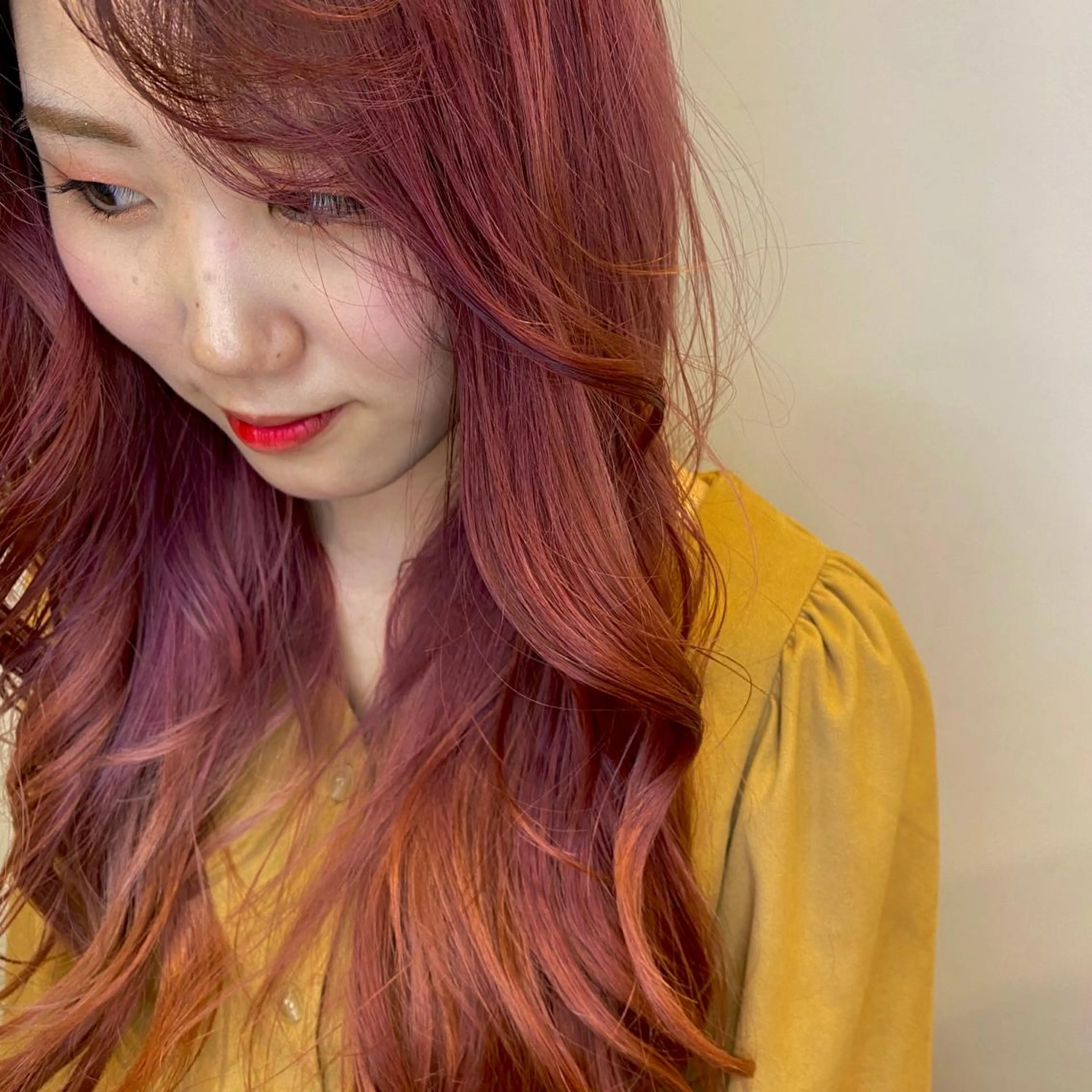 ロング しもかわ かほのヘアスタイル