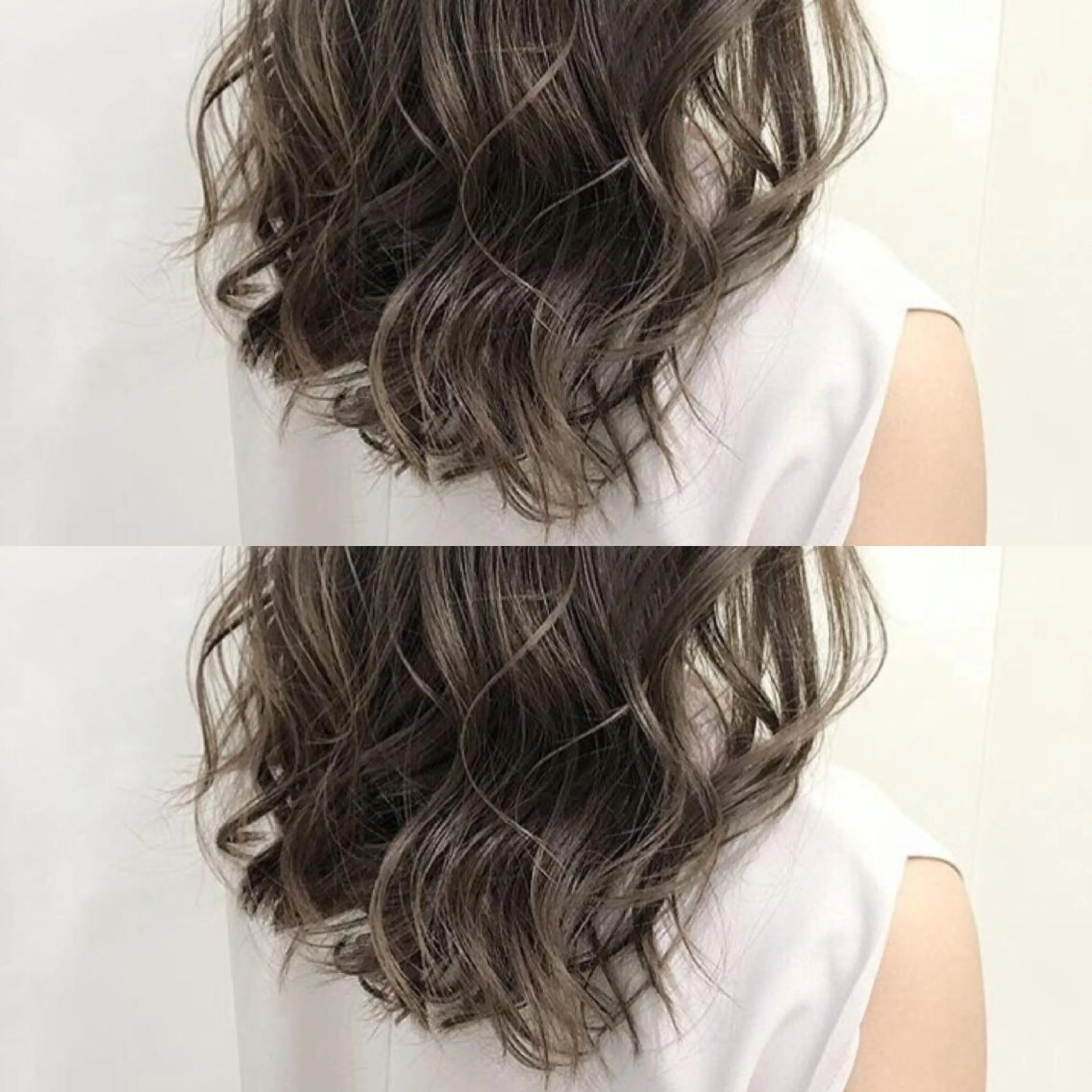 セミロング カラー パーマ ヘアアレンジ tocca所属・毎月通える価格♪ 杉本真基のヘアスタイル