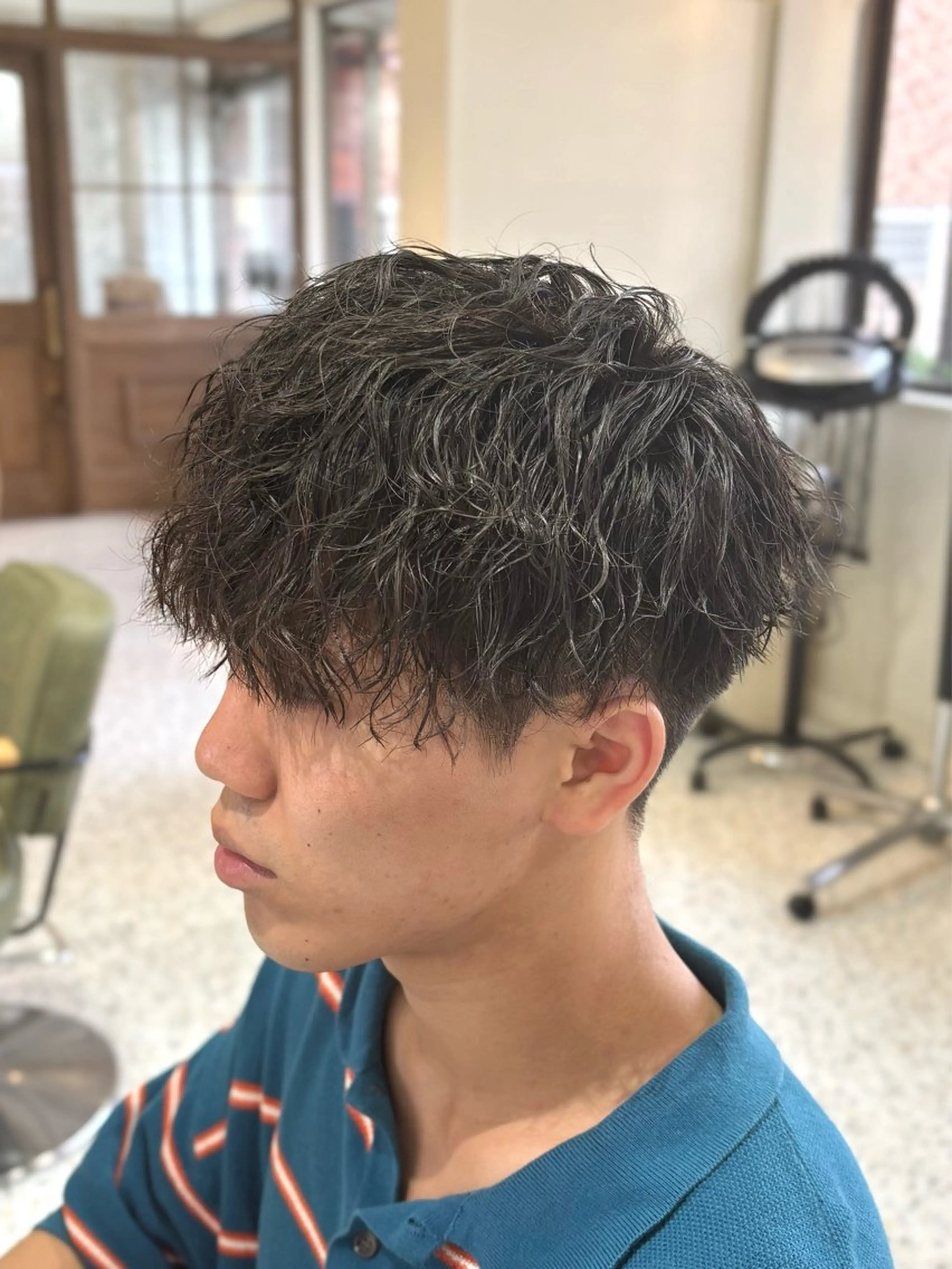 パーマ メンズ カット パーマ トリートメント 関/ニュアンスパーマ メンズカット/千葉駅のヘアスタイル