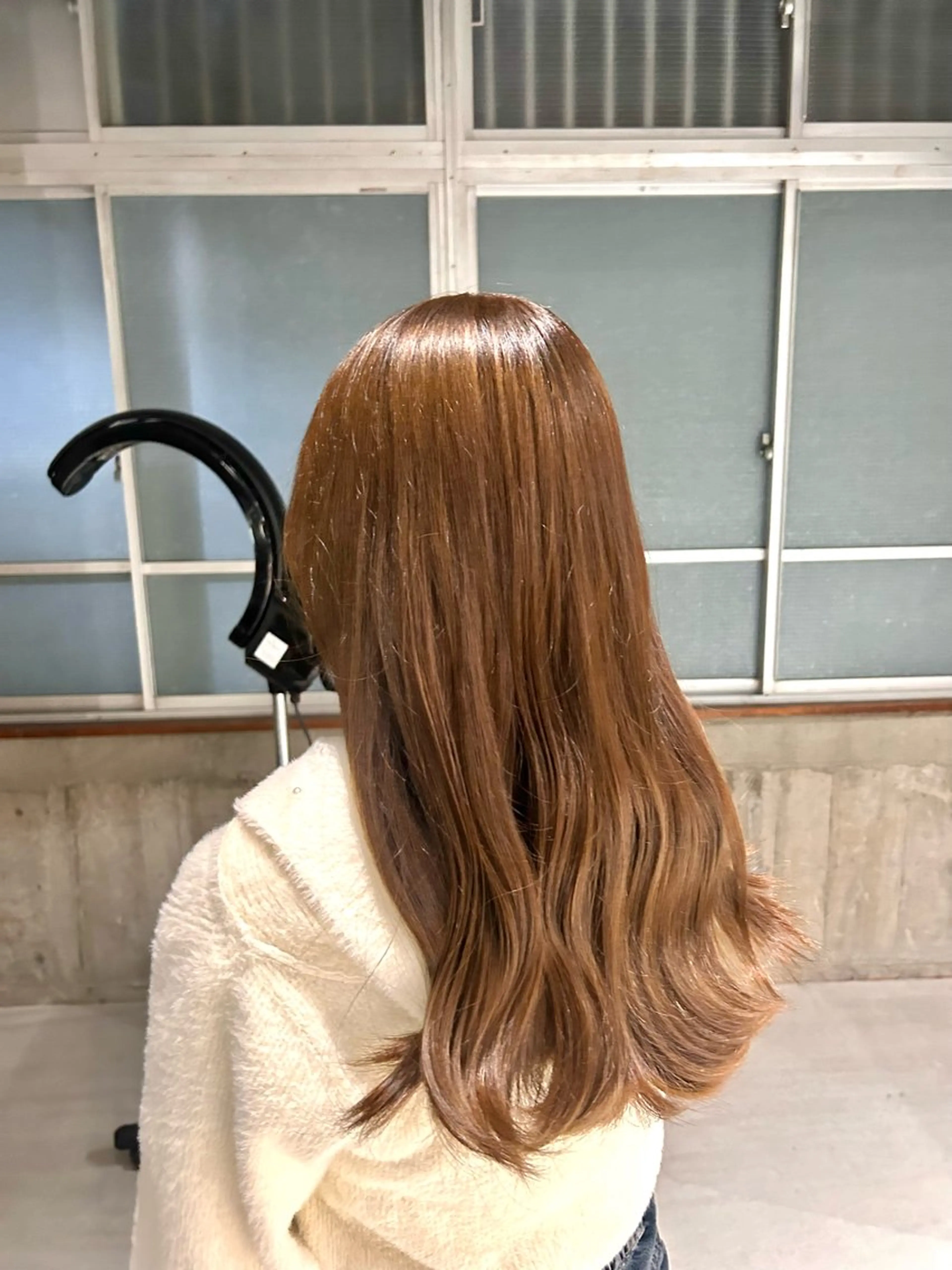 ロング カラー ブリーチ ブリーチなしカラー ヘアカラー 玉置 七海のヘアスタイル