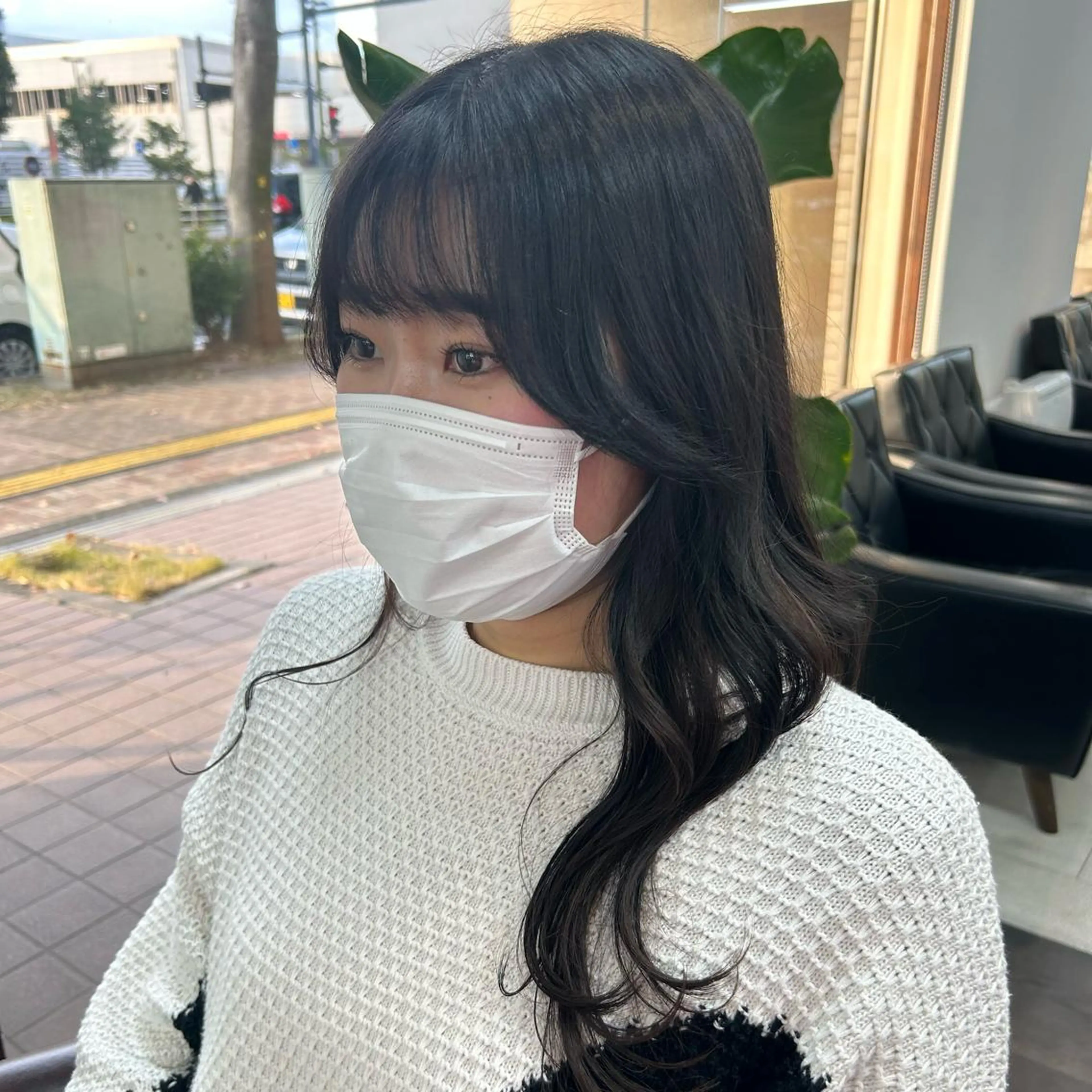 ロング ダブルカラー/韓国 ヘア/さわのあかねのヘアスタイル