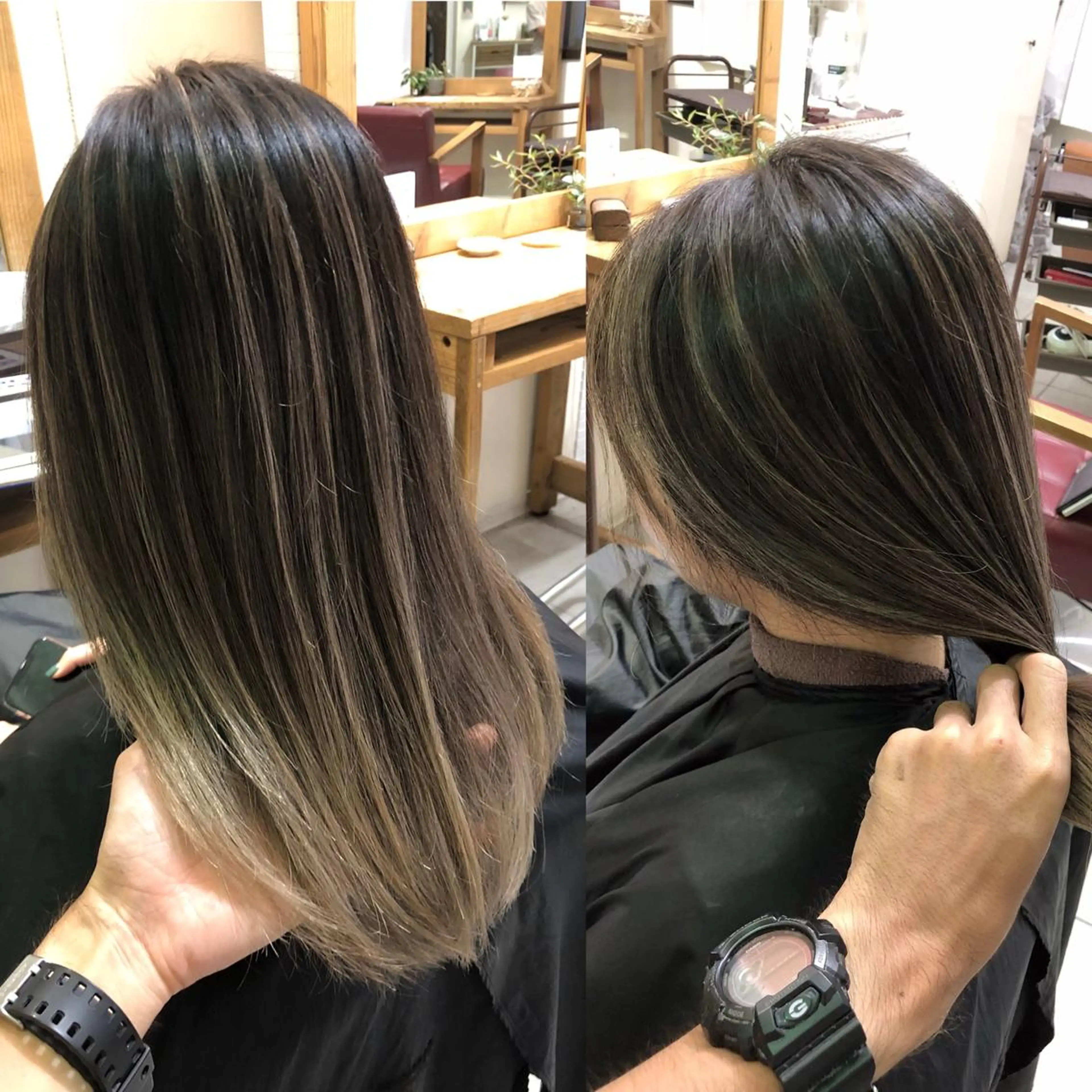 カラー バレイヤージュ ショートヘア✨ 高橋大河のヘアスタイル