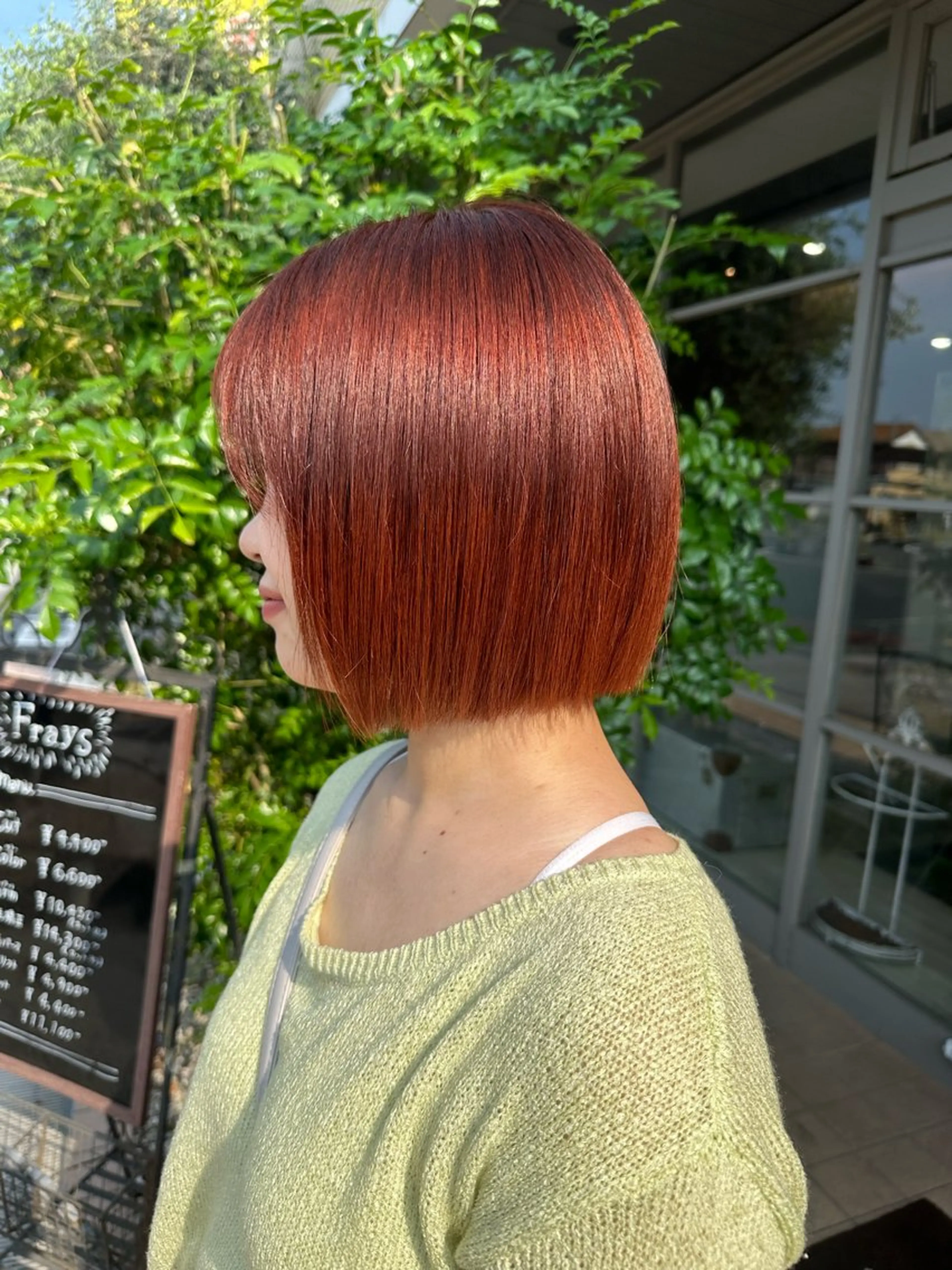 ミディアム ボブ カット ヘアカラー ツヤ髪質改善 💜れいな💜のヘアスタイル