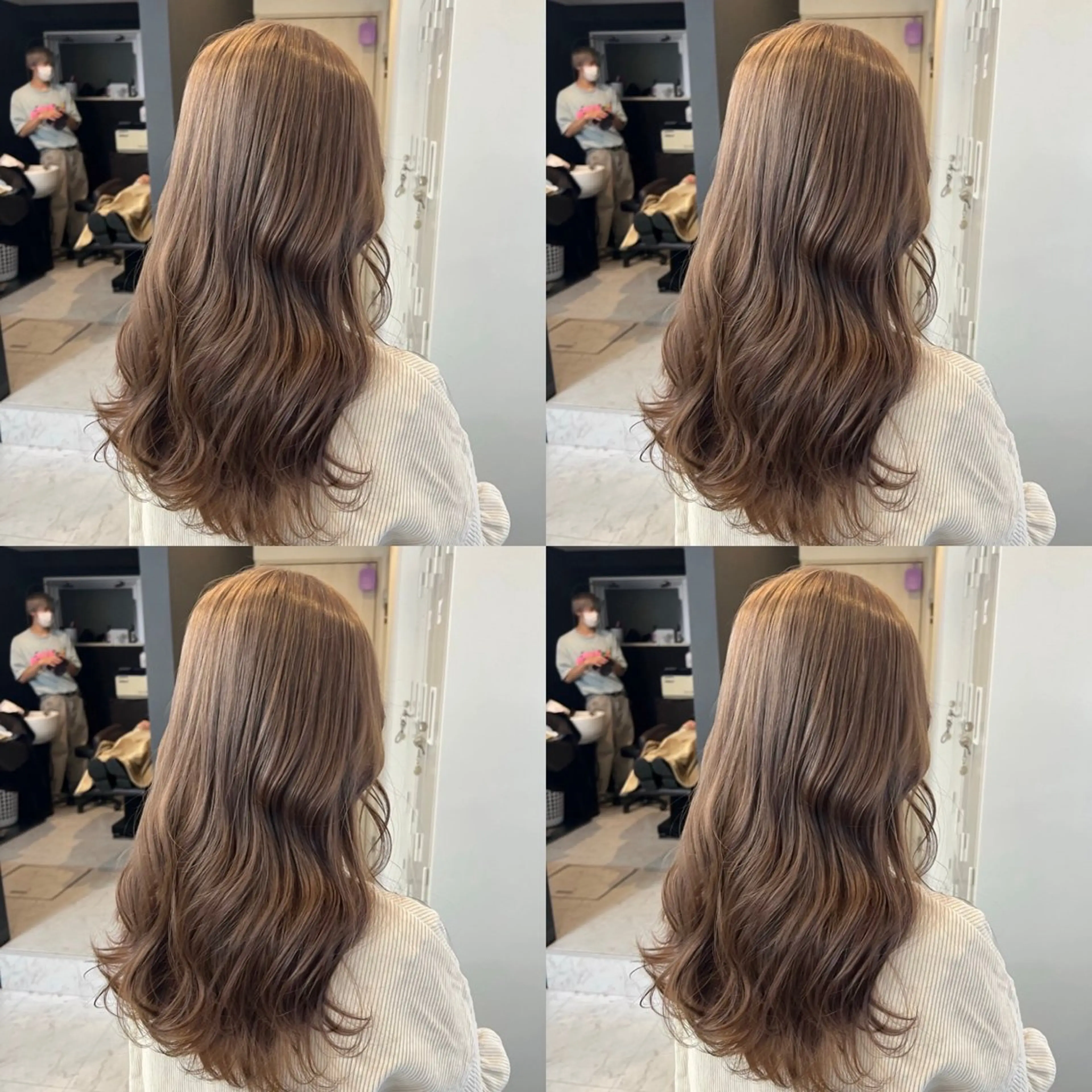 ロング カラー ヘアカラー トリートメント 🎀韓国ヘア/ 髪質改善 このは🎀のヘアスタイル