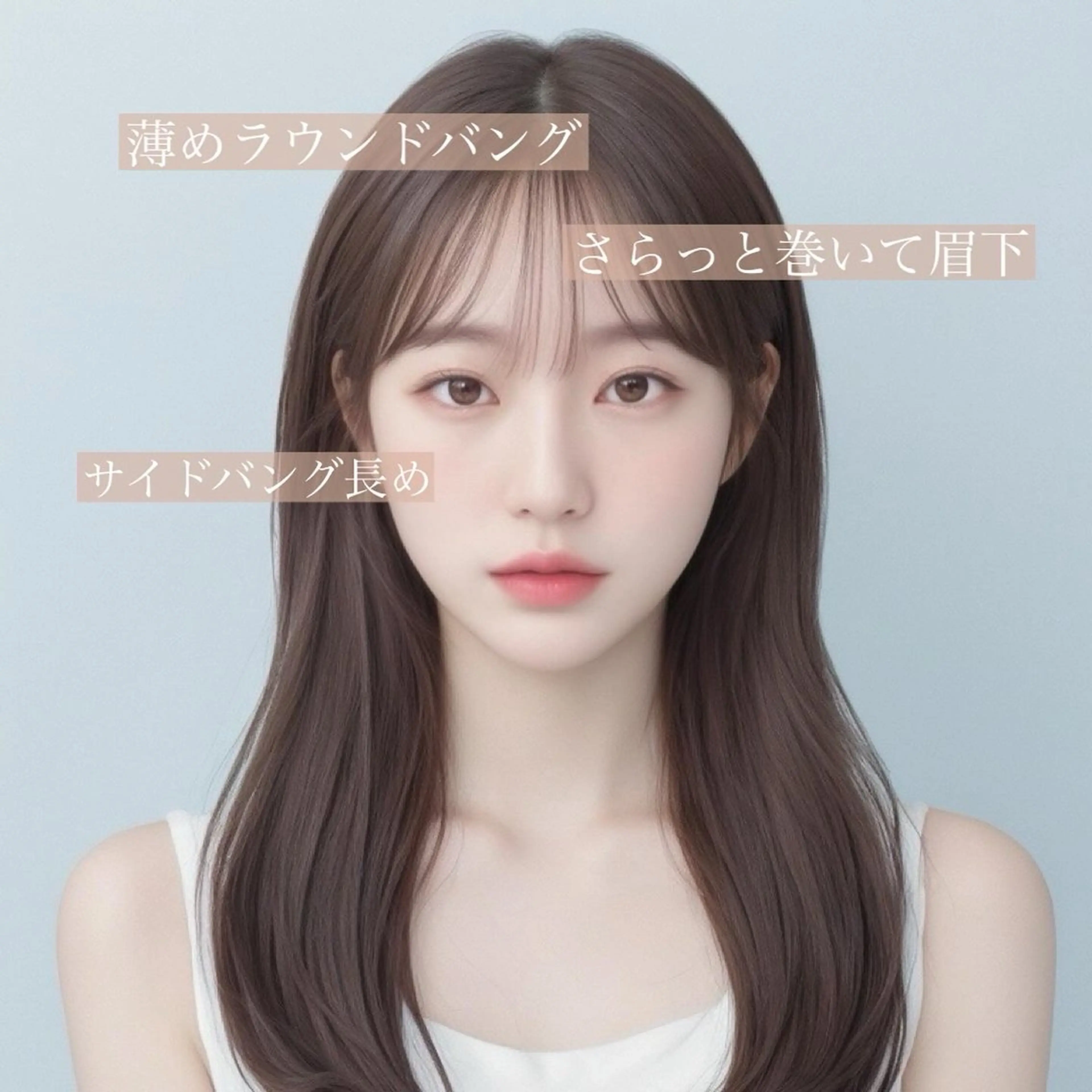 ミディアム 映える顔まわり/前髪 特化 💗 ユキマのヘアスタイル
