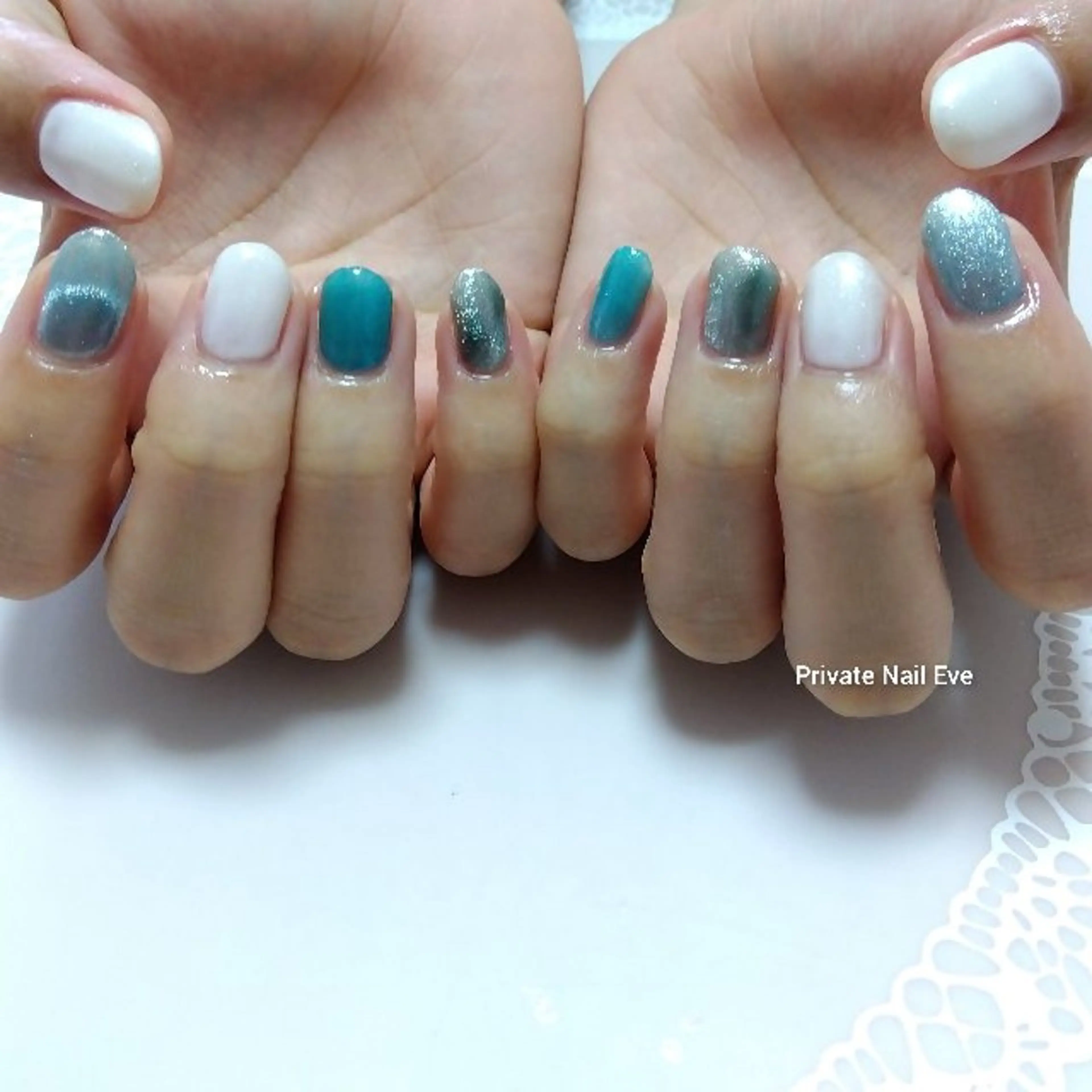 ネイル マグネットネイル ワンカラーネイル ハンドネイル ネイル junkoのネイルデザイン