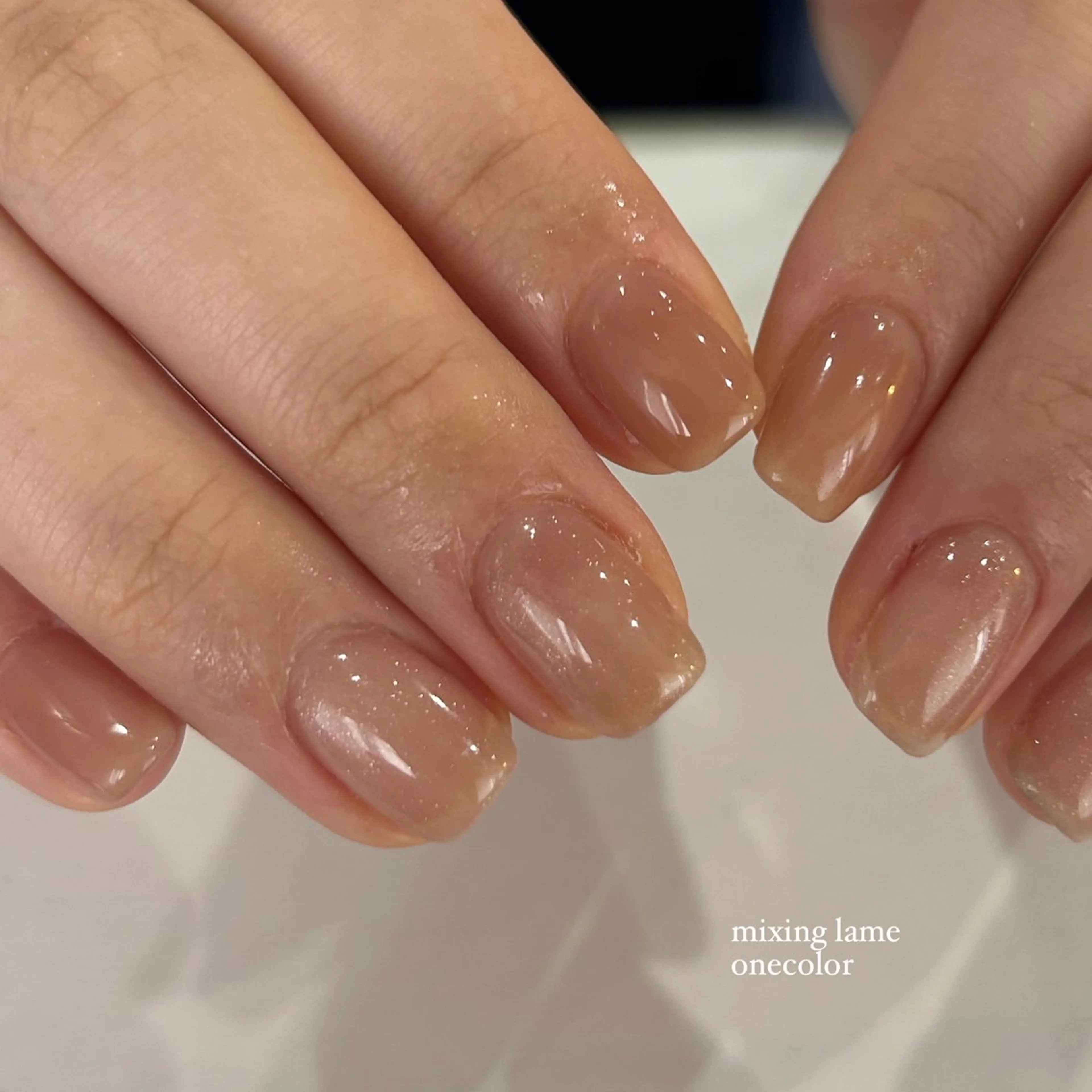 ネイル キラキラネイル ラメ(グリッター) オフィスネイル ハンドネイル Etel atelier.のネイルデザイン