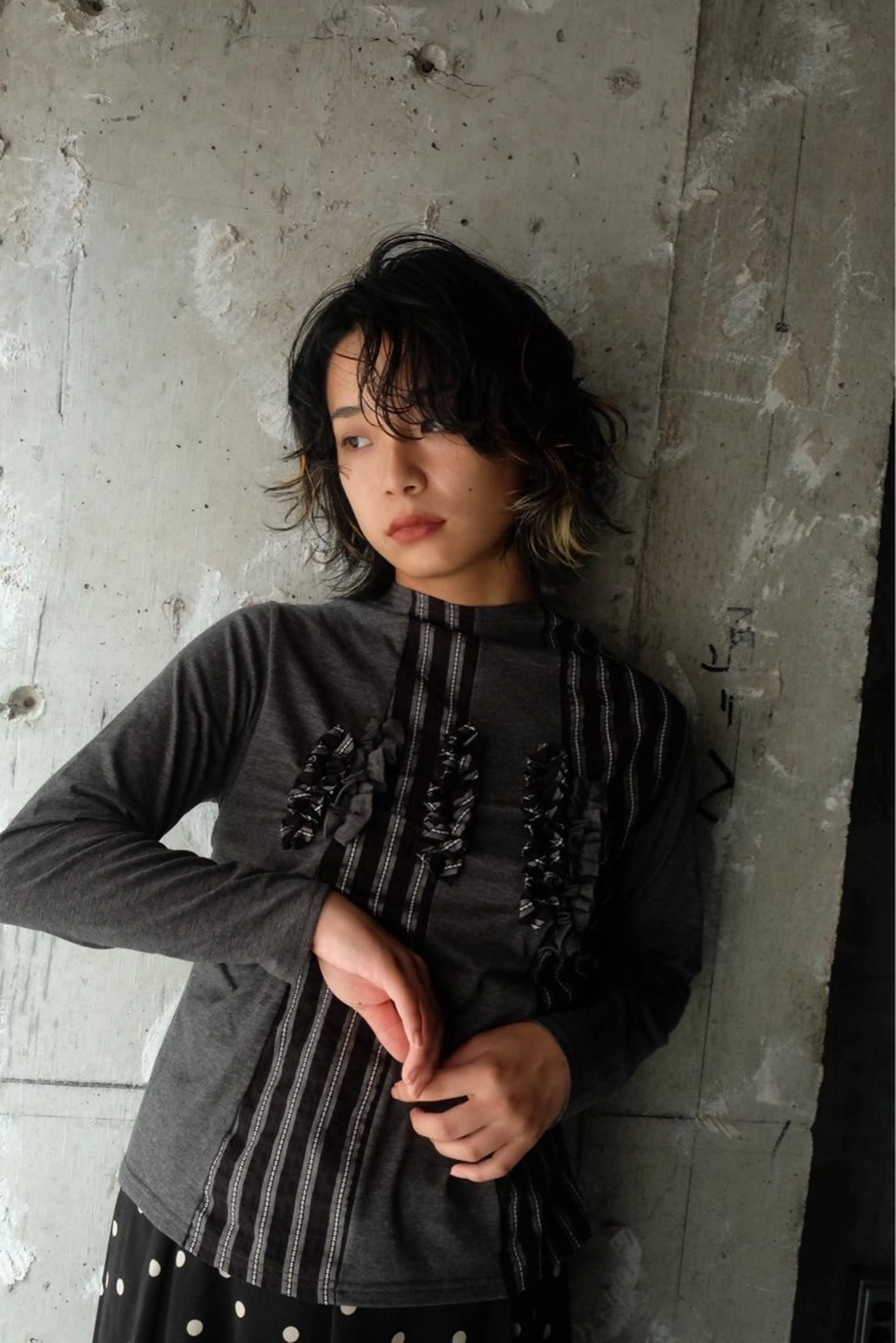 ミディアム 齋 花音のヘアスタイル