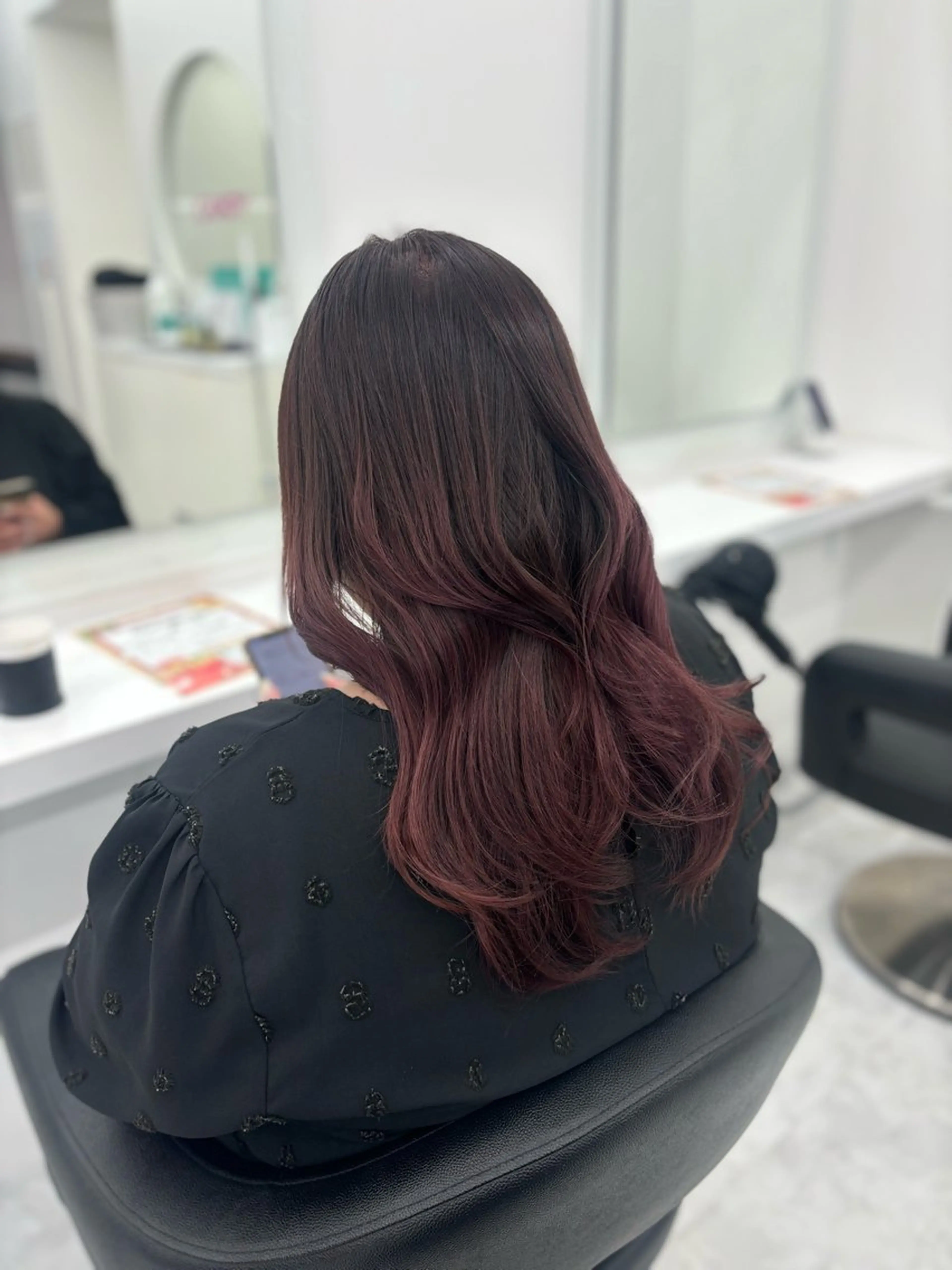 セミロング カラー ヘアカラー トリートメント 🤍レイヤー/顔周り 暖色hirari🤍のヘアスタイル