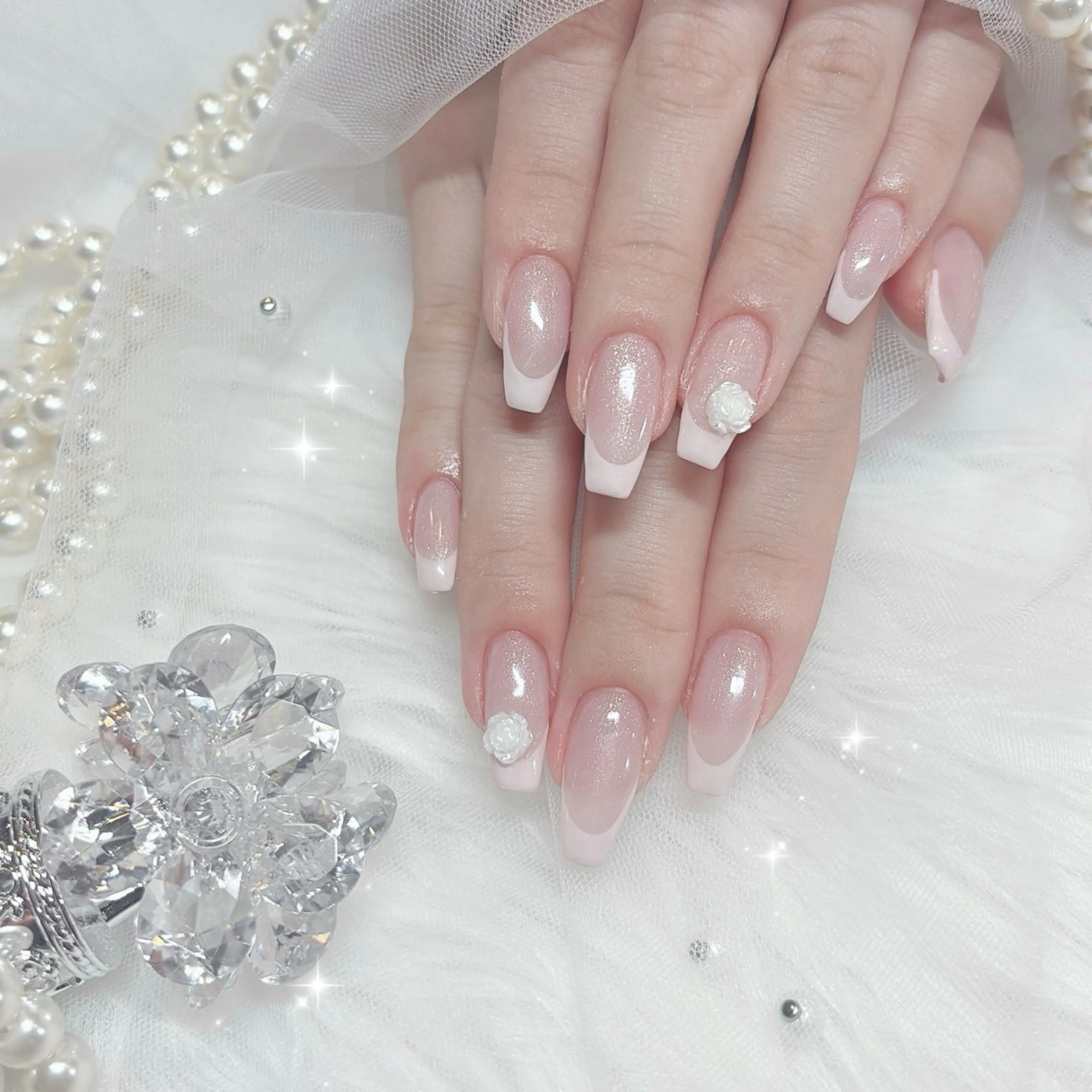ネイル キラキラネイル ラメ(グリッター) ハンドネイル aba nail ♡ akuaのネイルデザイン