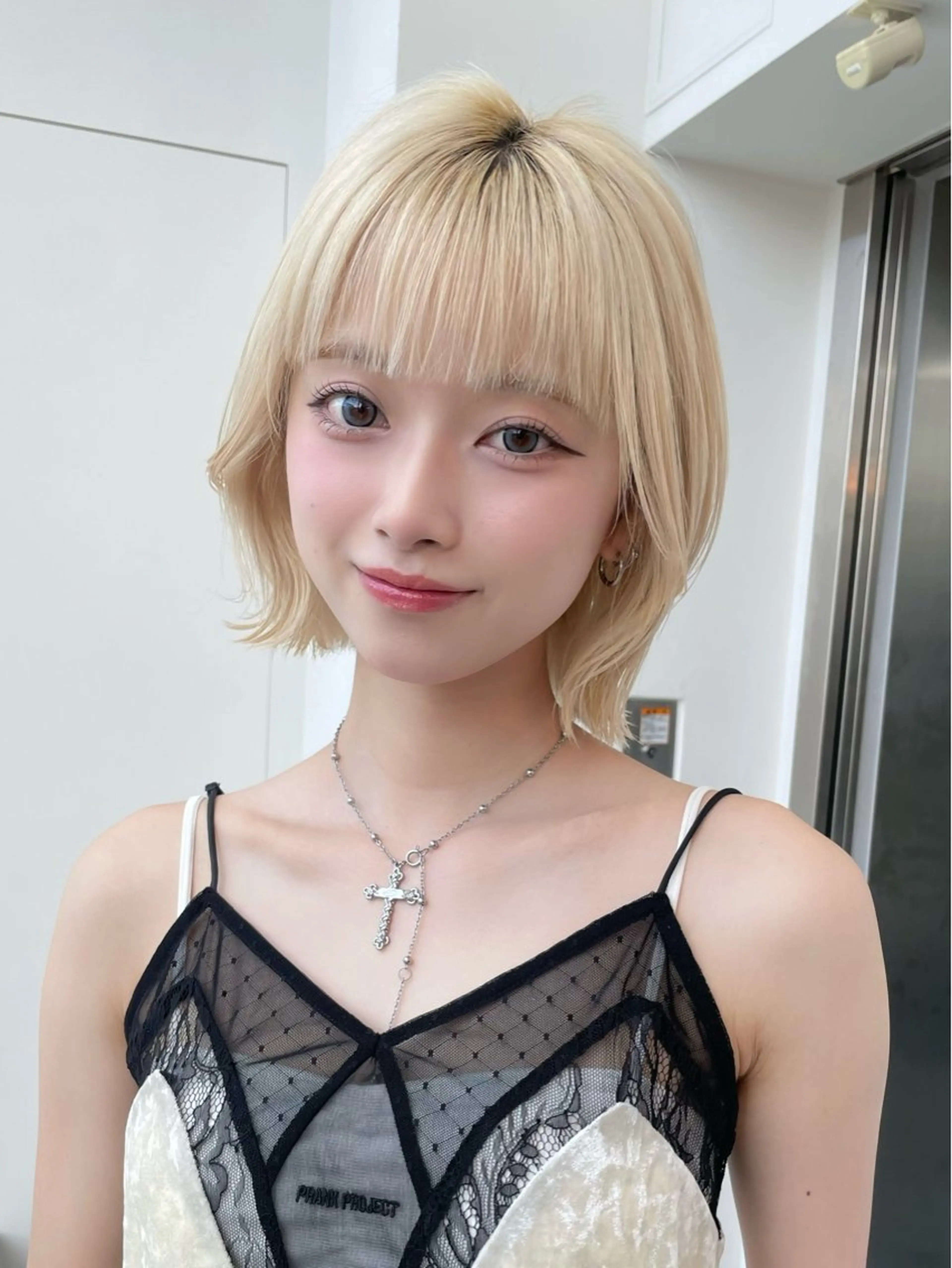 ショート カラー ヘアカラー トリートメント Aster れおんのヘアスタイル