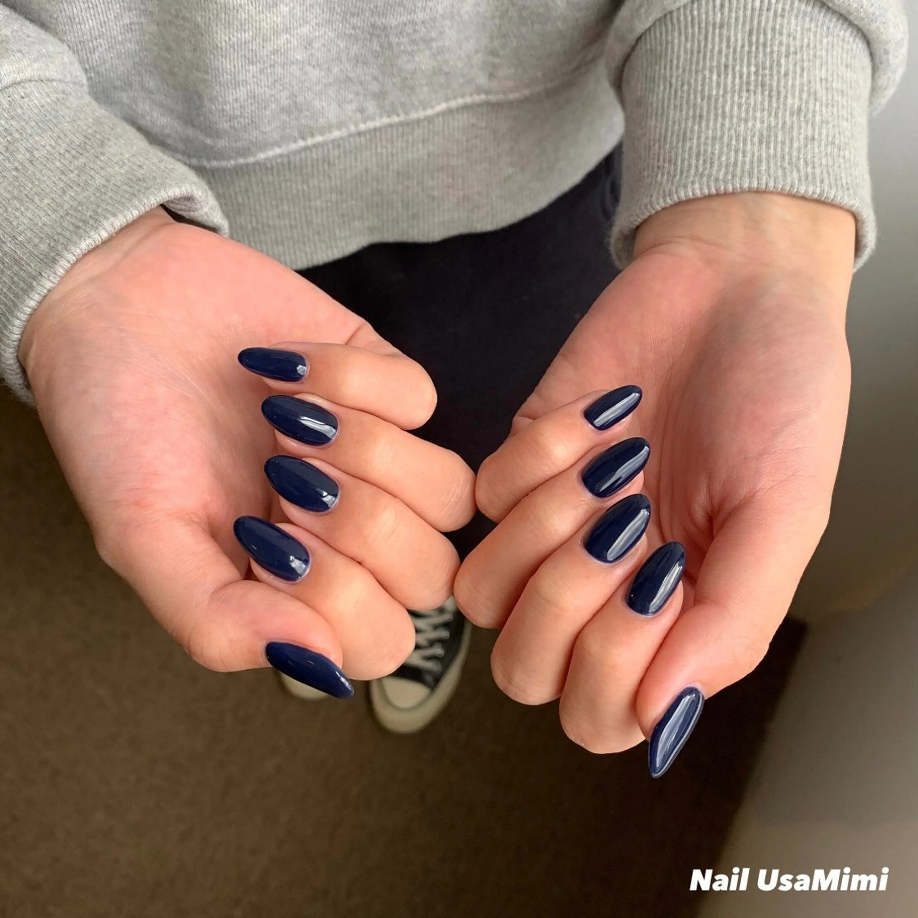 ネイル ジェルネイル マグネットネイル 持ち込み ワンカラーネイル パラジェル 本町ネイルNail UsaMimiのネイルデザイン