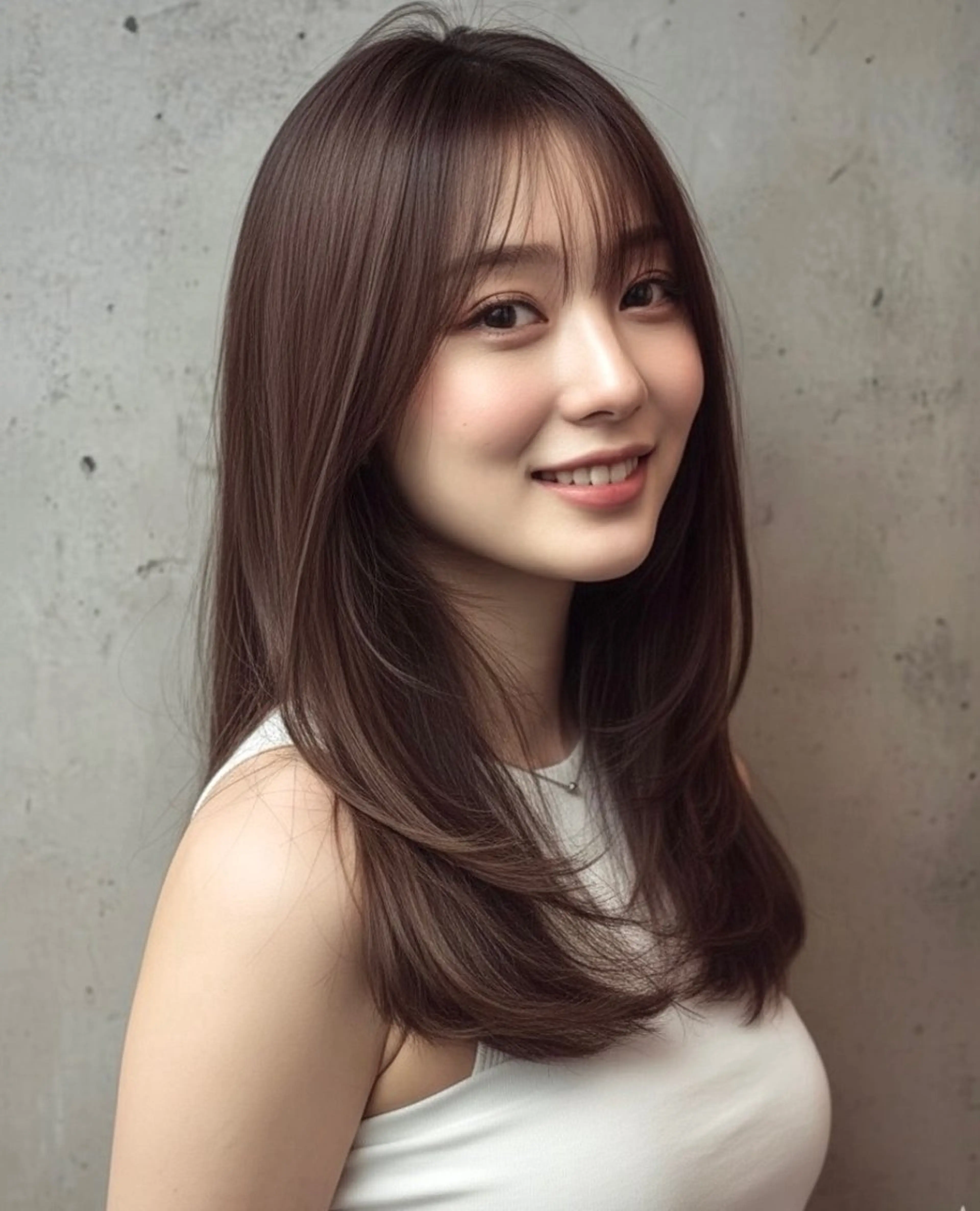 セミロング カット ヘアカラー トリートメント ヘッドスパ ヘアセット リベルテ 渋谷のヘアスタイル