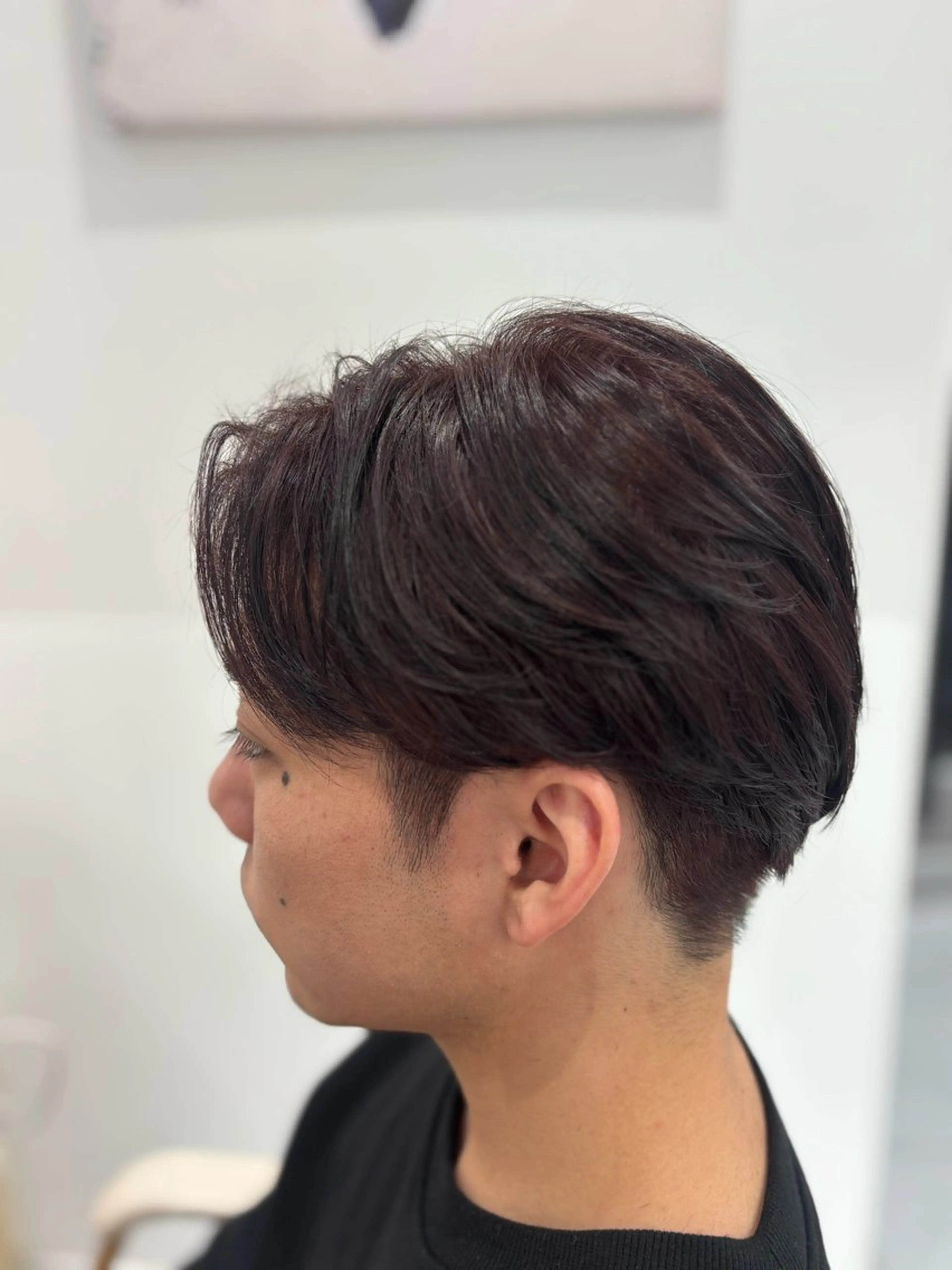 ショート カラー メンズ カット ヘアカラー メンズ特化韓国風 パーマスタイル/りんのヘアスタイル