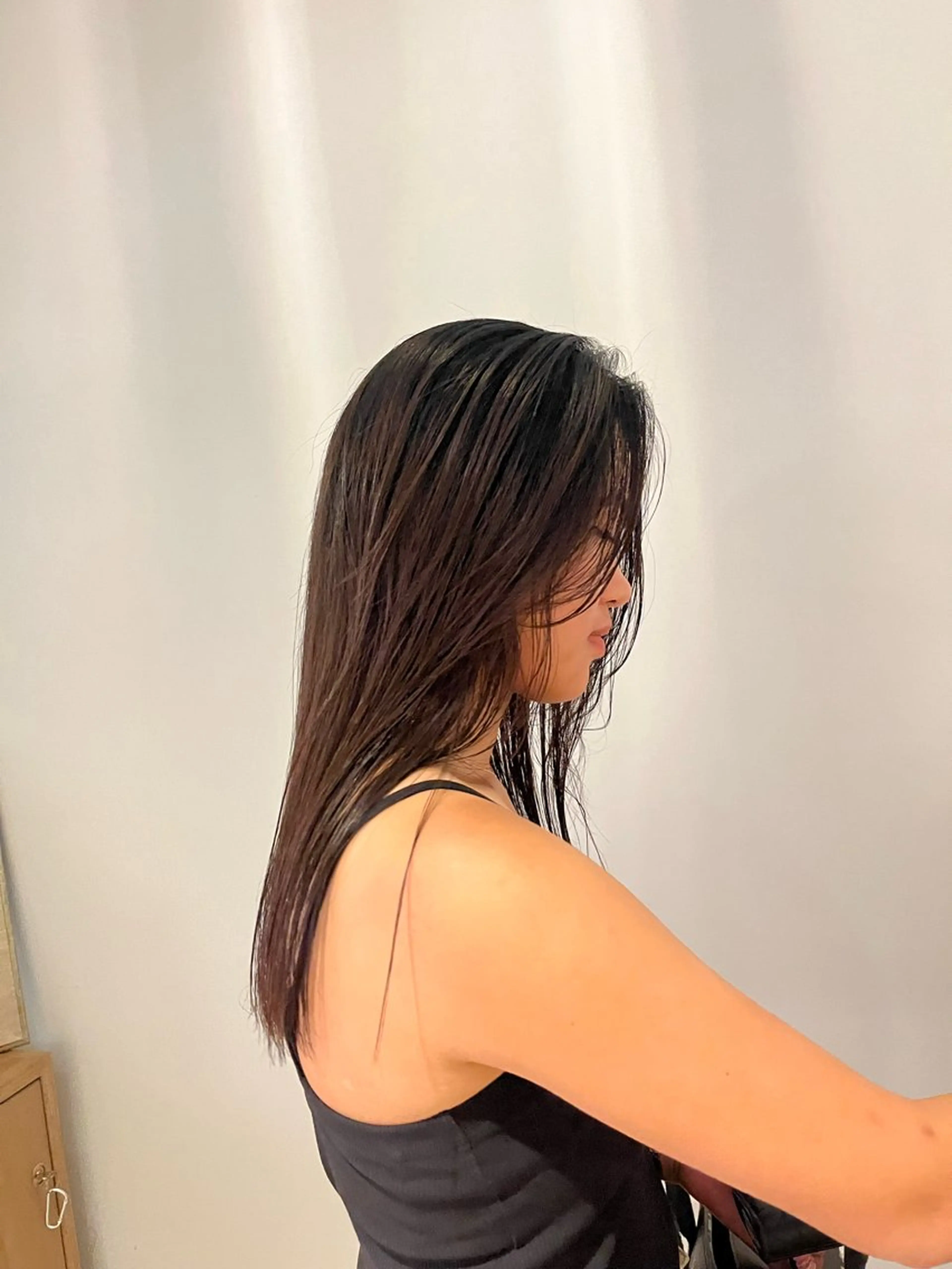 ロング カラー 顔周りカット レイヤーカット lety /神戸元町のヘアスタイル