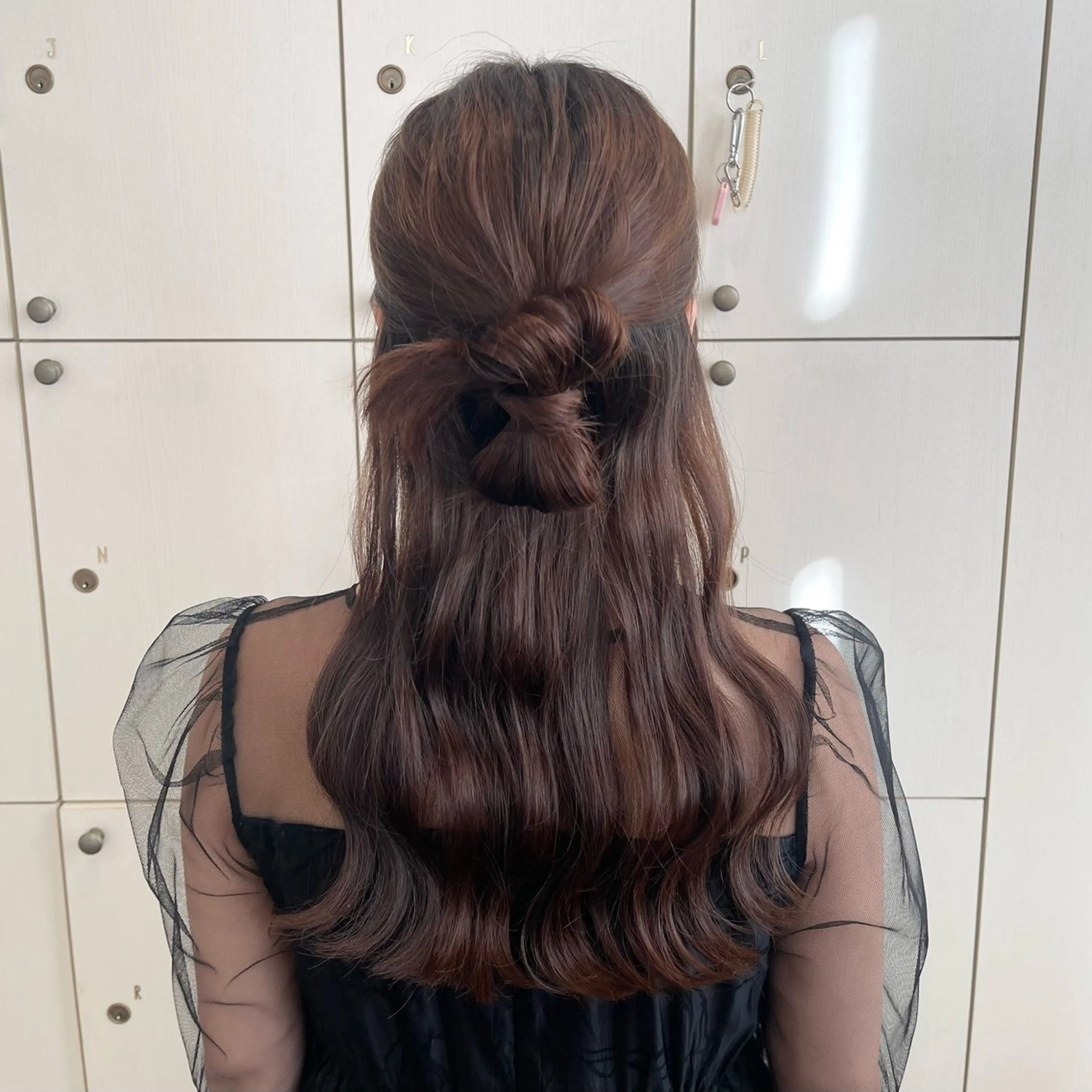 ヘアアレンジ ハーフアップ 横浜アレンジ/メンズ カット/yuukaのヘアスタイル