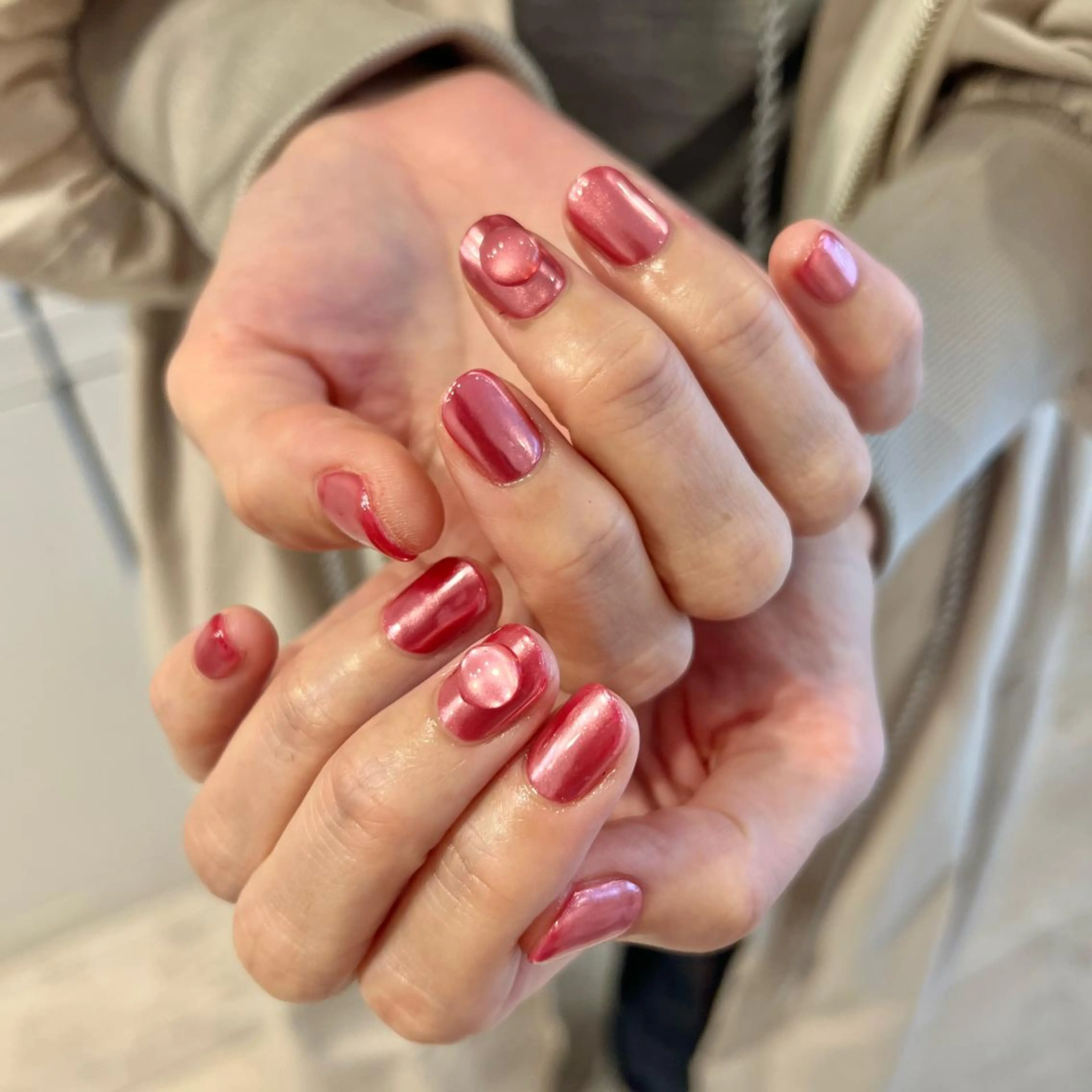 ネイル アートネイル ミラーネイル 持ち込み ニュアンスネイル オフィスネイル ハンドネイル REHTOF 【銀座駅徒歩1分】のネイルデザイン