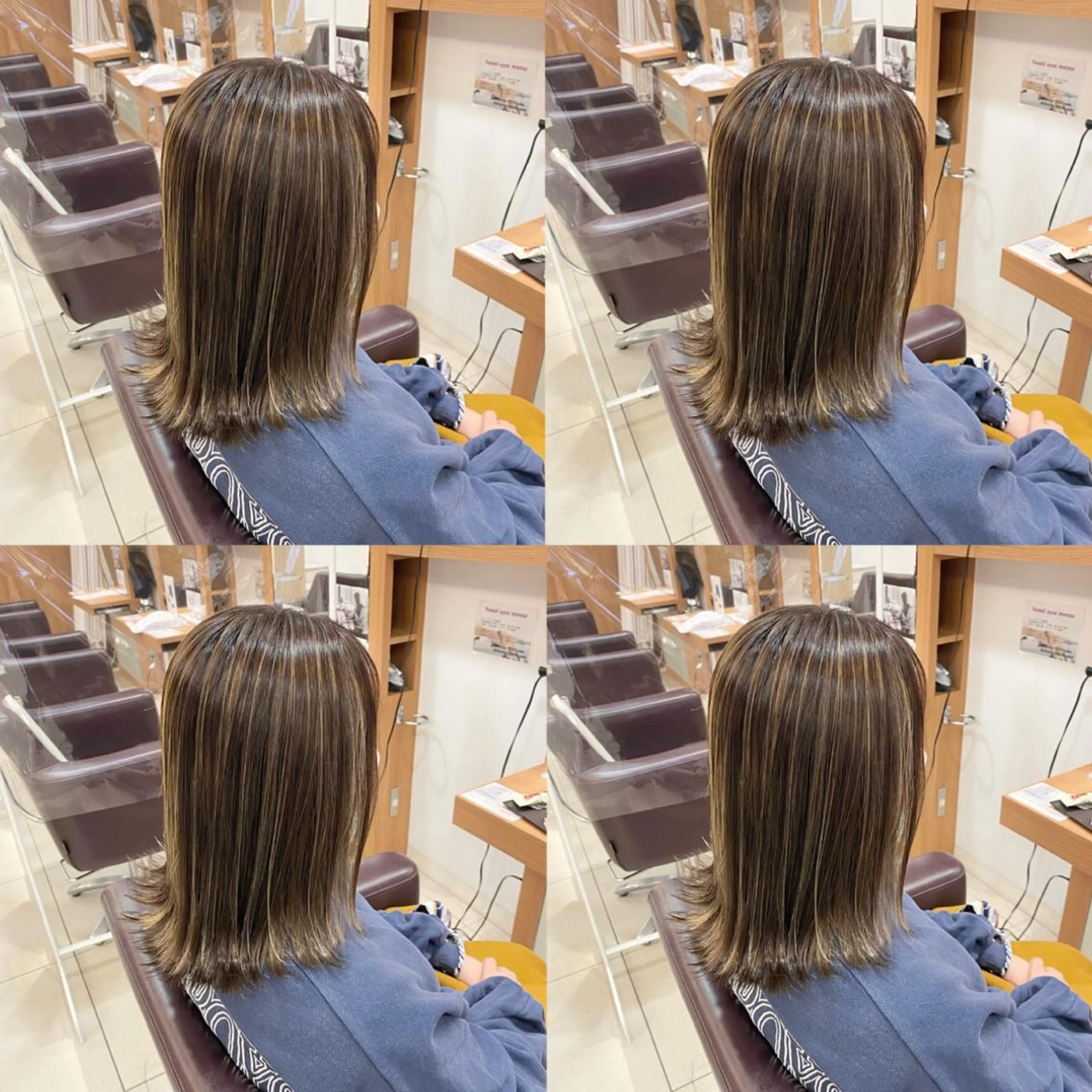ミディアム カラー ヘアカラー トリートメント 【カラー指名No 1✨】原田響のヘアスタイル