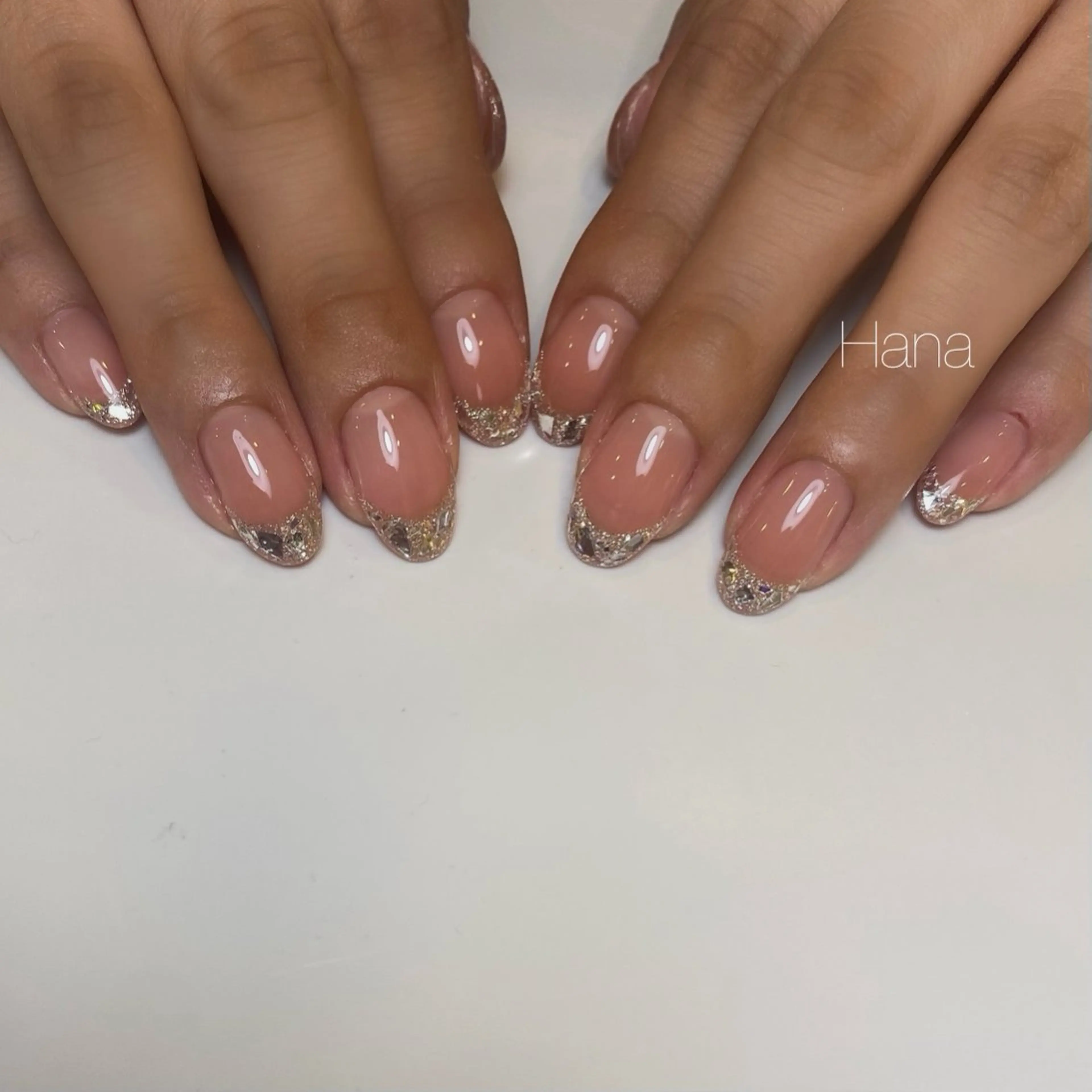 ネイル フレンチネイル ガラスフレンチ NOEM nail salon所属・HANA /NOEM nailsalonのネイルデザイン