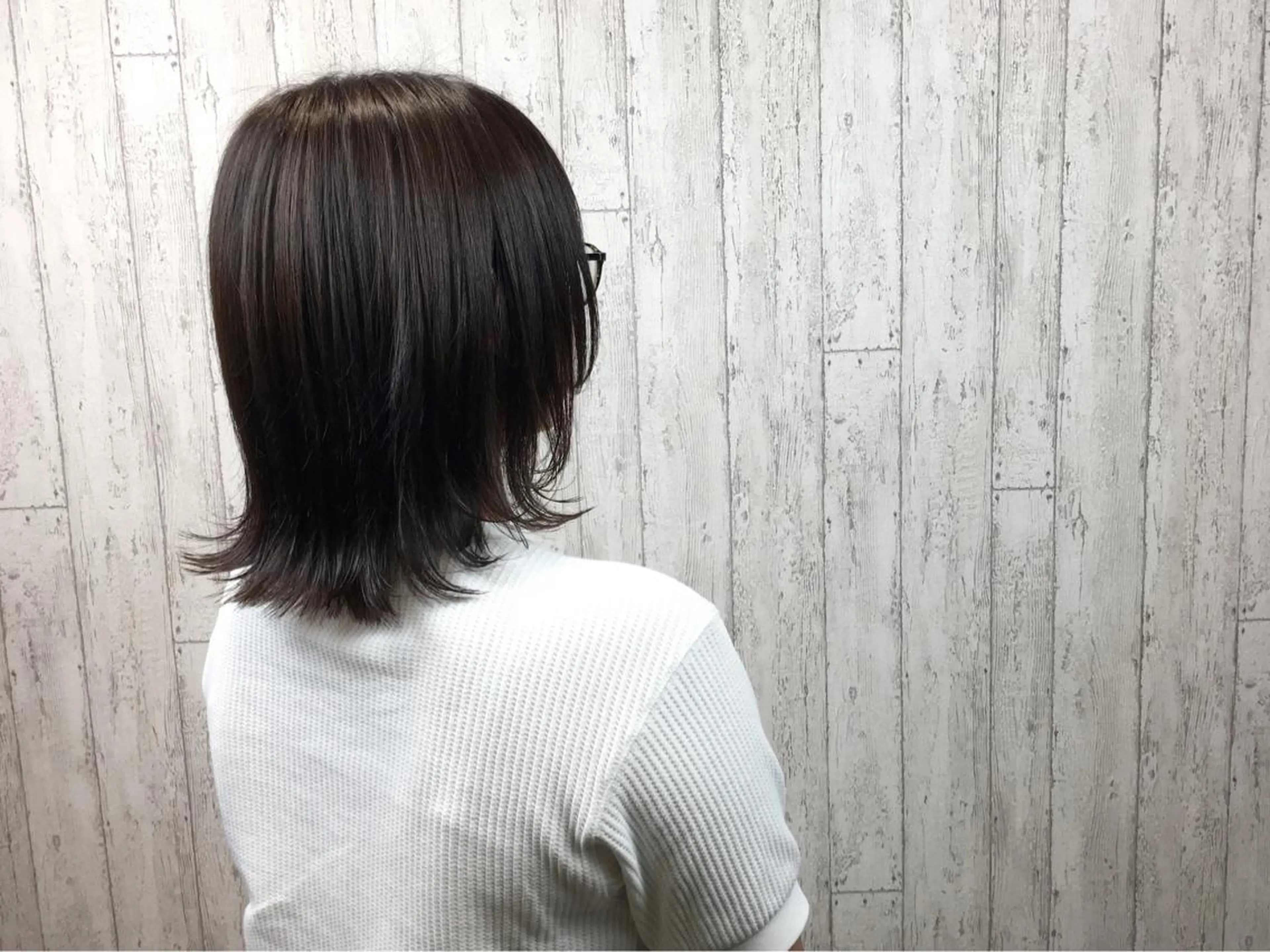 ミディアム カラー ブラウンカラー ダークブラウン カット ヘアカラー カット/メンズカット 藤田麻衣のヘアスタイル