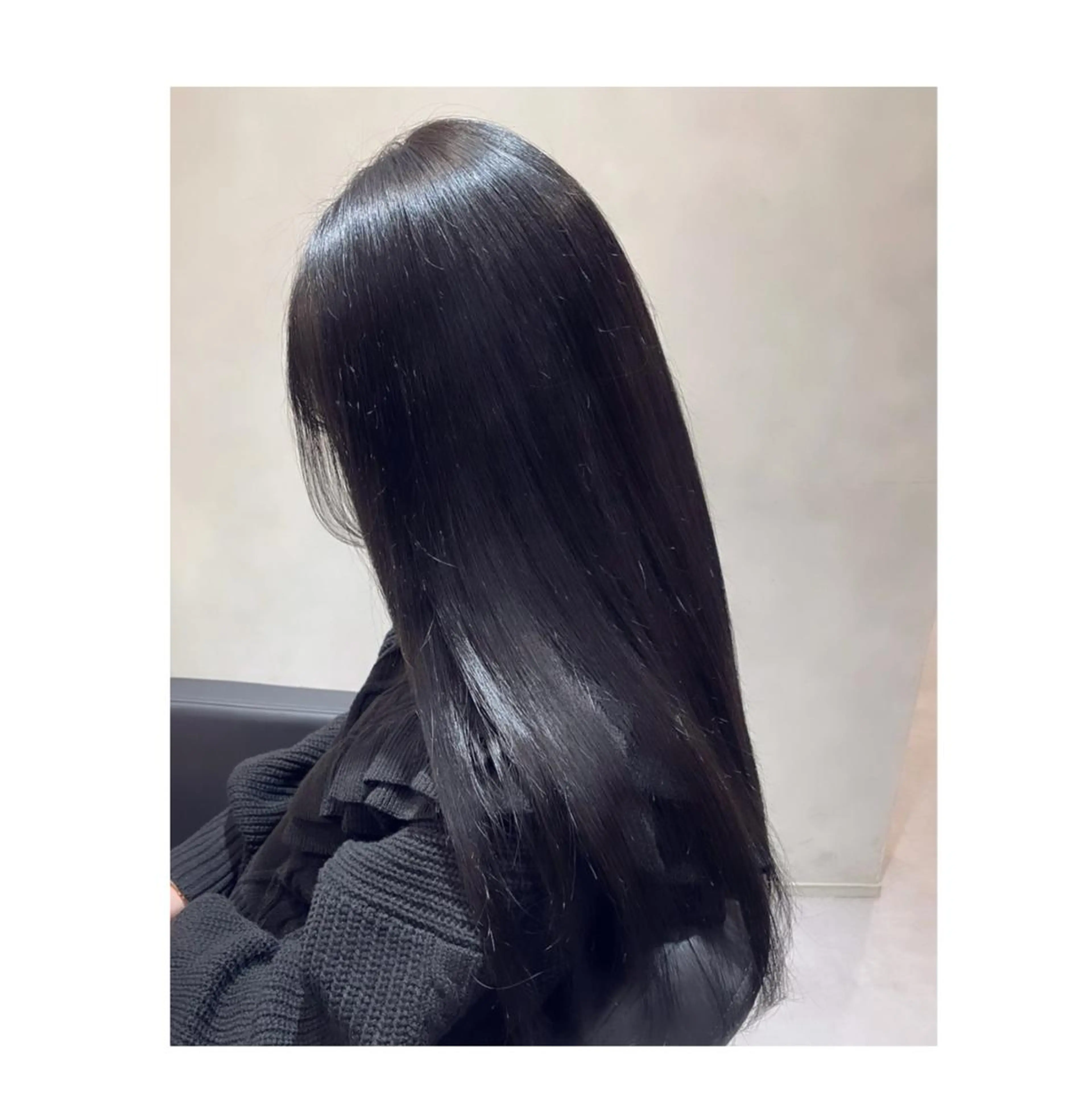 ロング カラー 黒髪 ブルーカラー ブルーブラック BONDSTORY 本店所属・メンズカット 👦🏻小出彩水のヘアスタイル