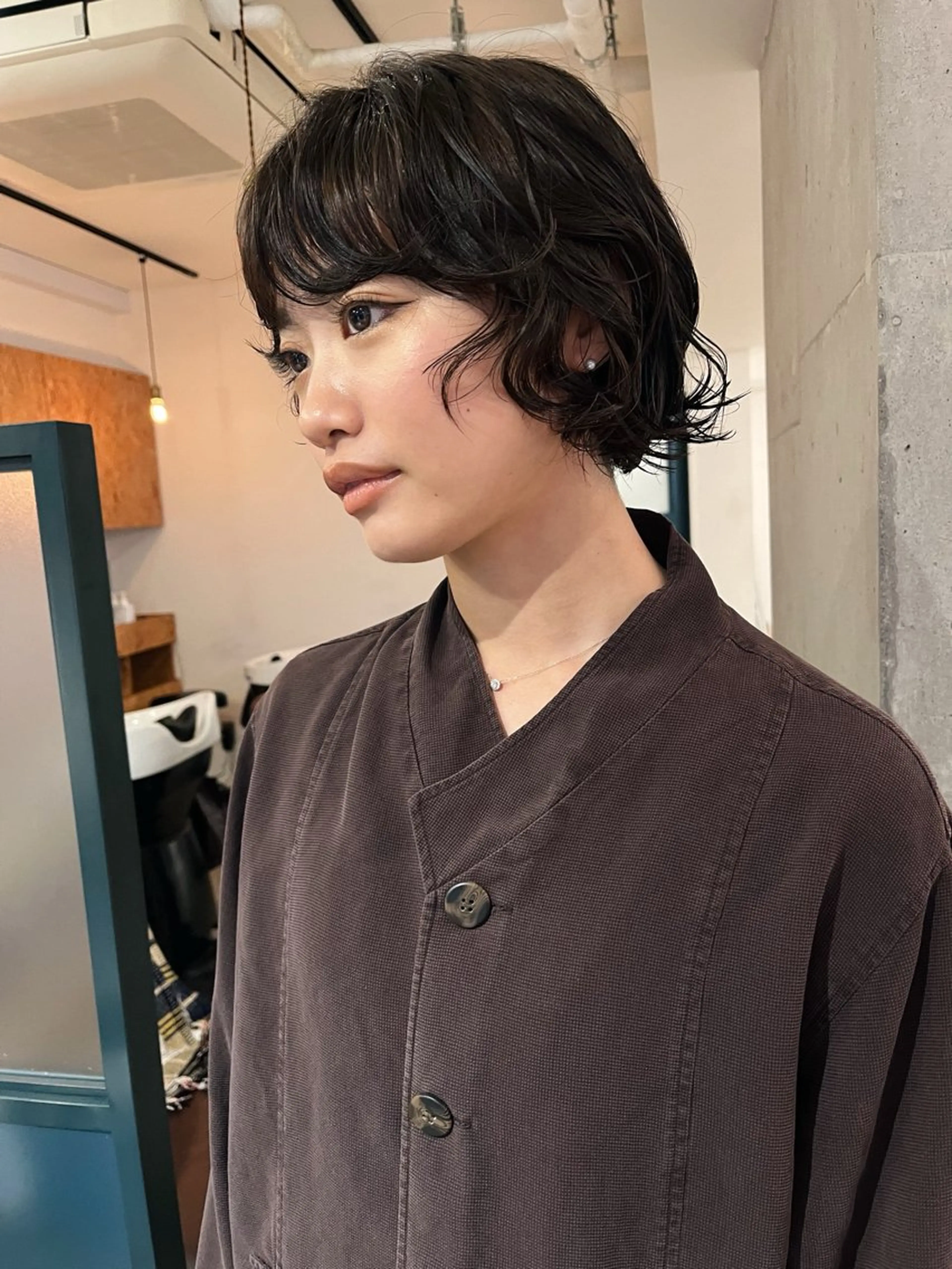 ショート パーマ 暖色カラー 🌼クニトウメイのヘアスタイル